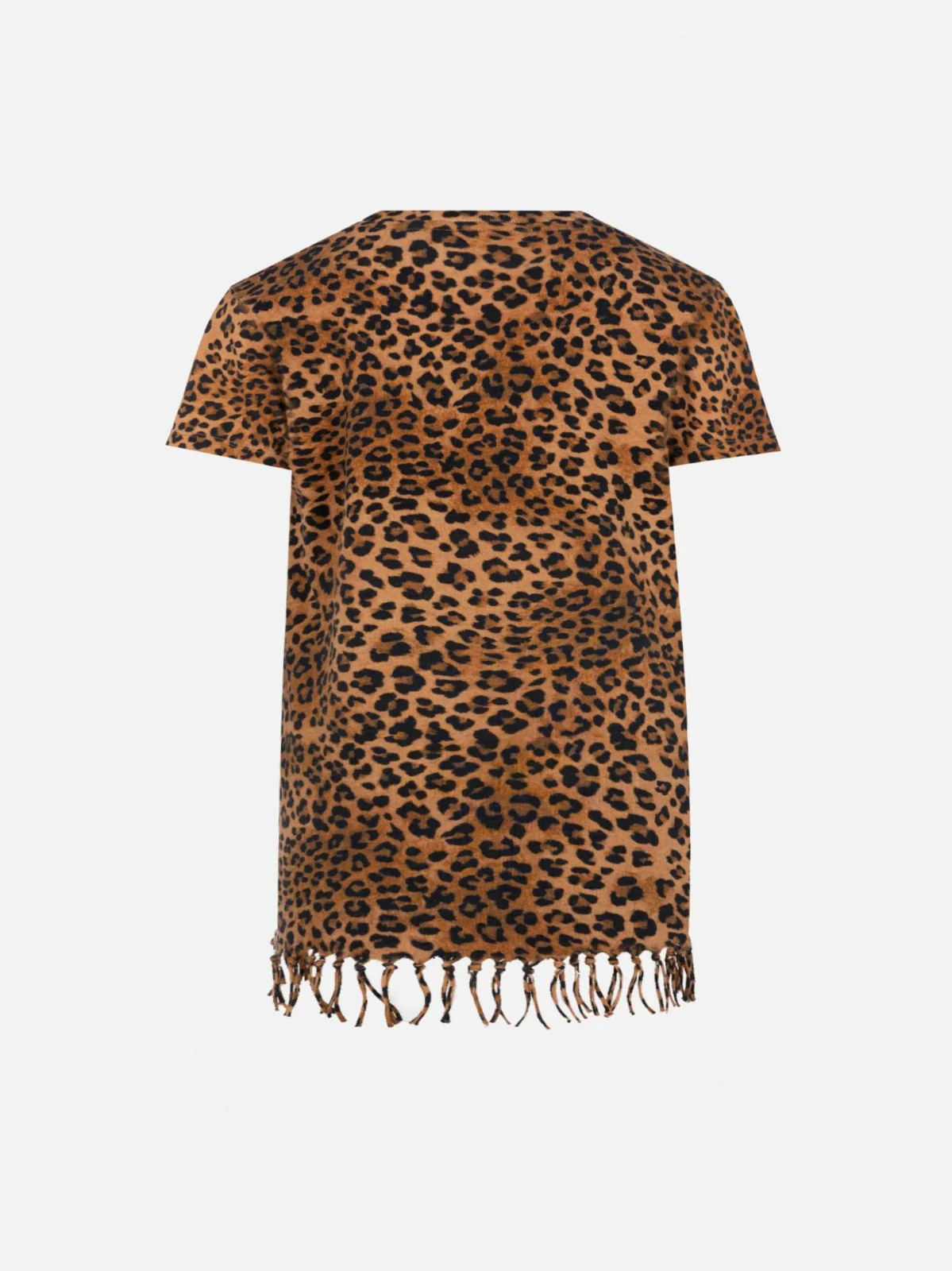 Abbey dress with fringes and animalier print - Image 3