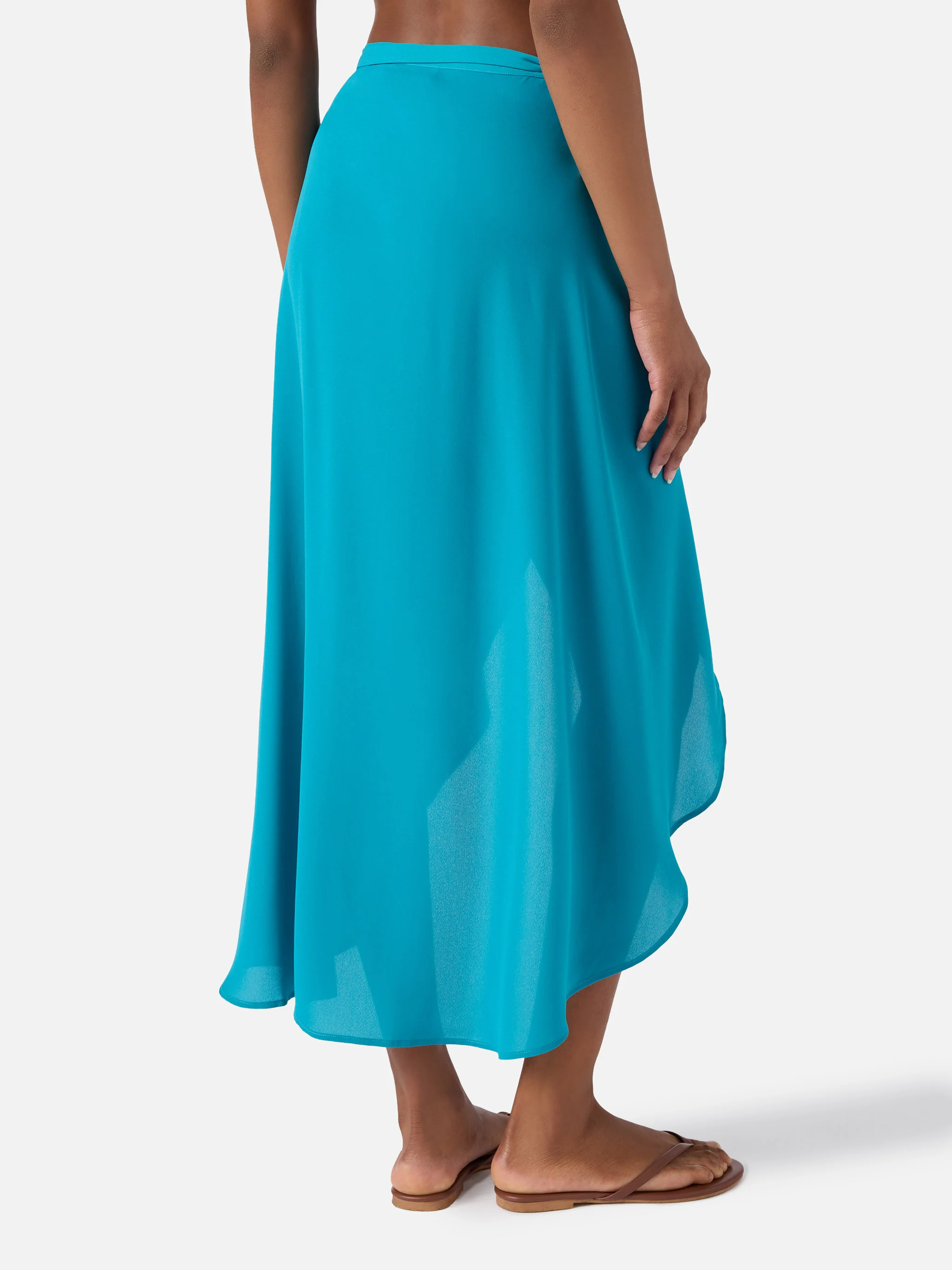 Aida short pareo in teal green - Image 3