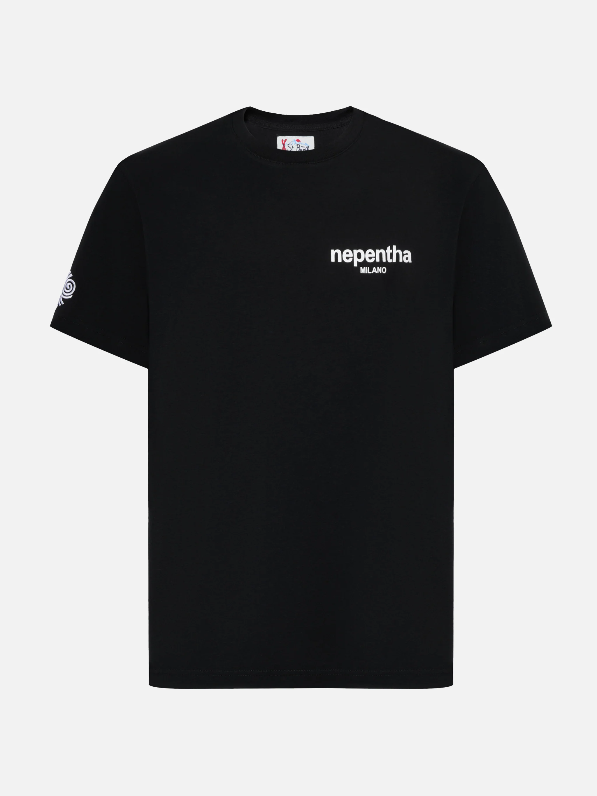Arnott cotton T-shirt in black with Nephenta print | NEPENTHA SPECIAL EDITION - Image 4