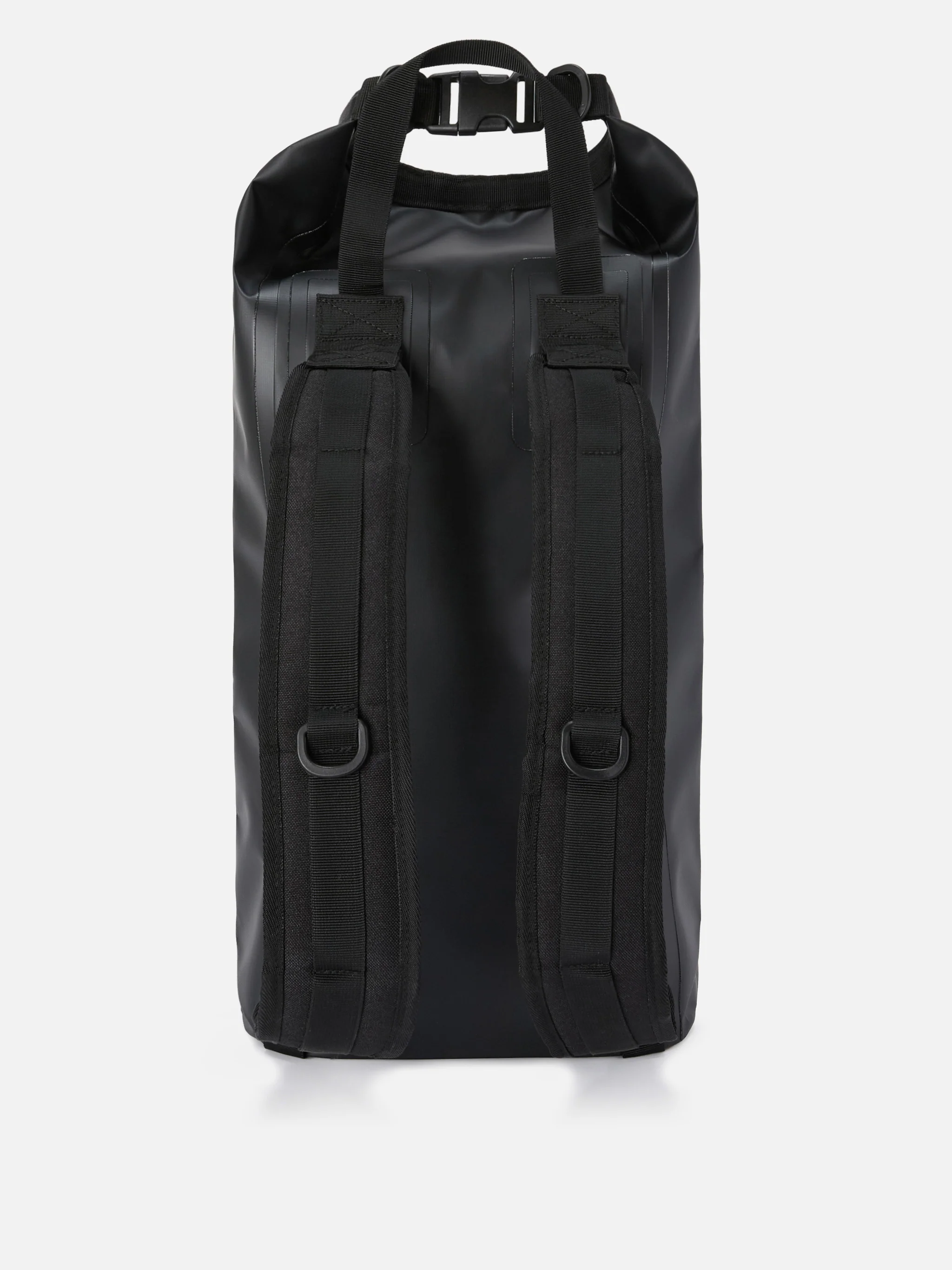 Backpack Aqua backpack in black solid-color PVC with printed logo - Image 3