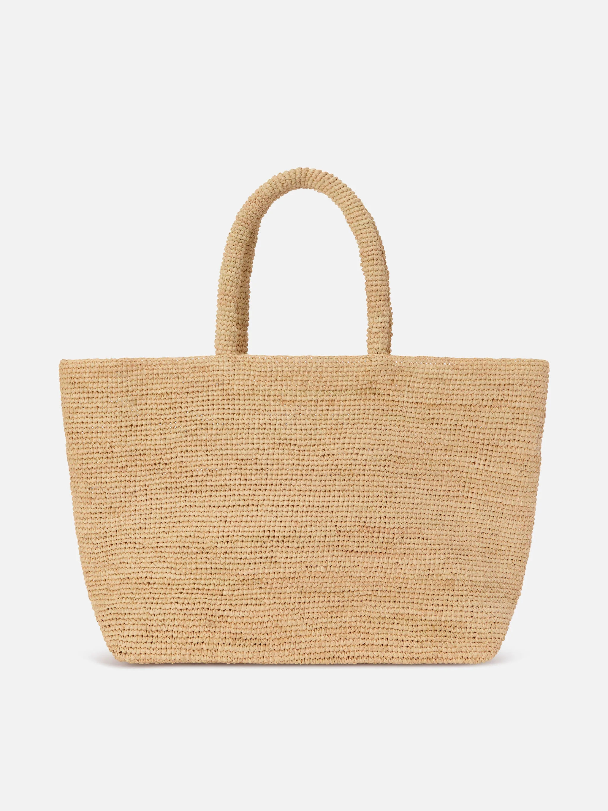 Beach raffia bag with embroidered logo - Image 4