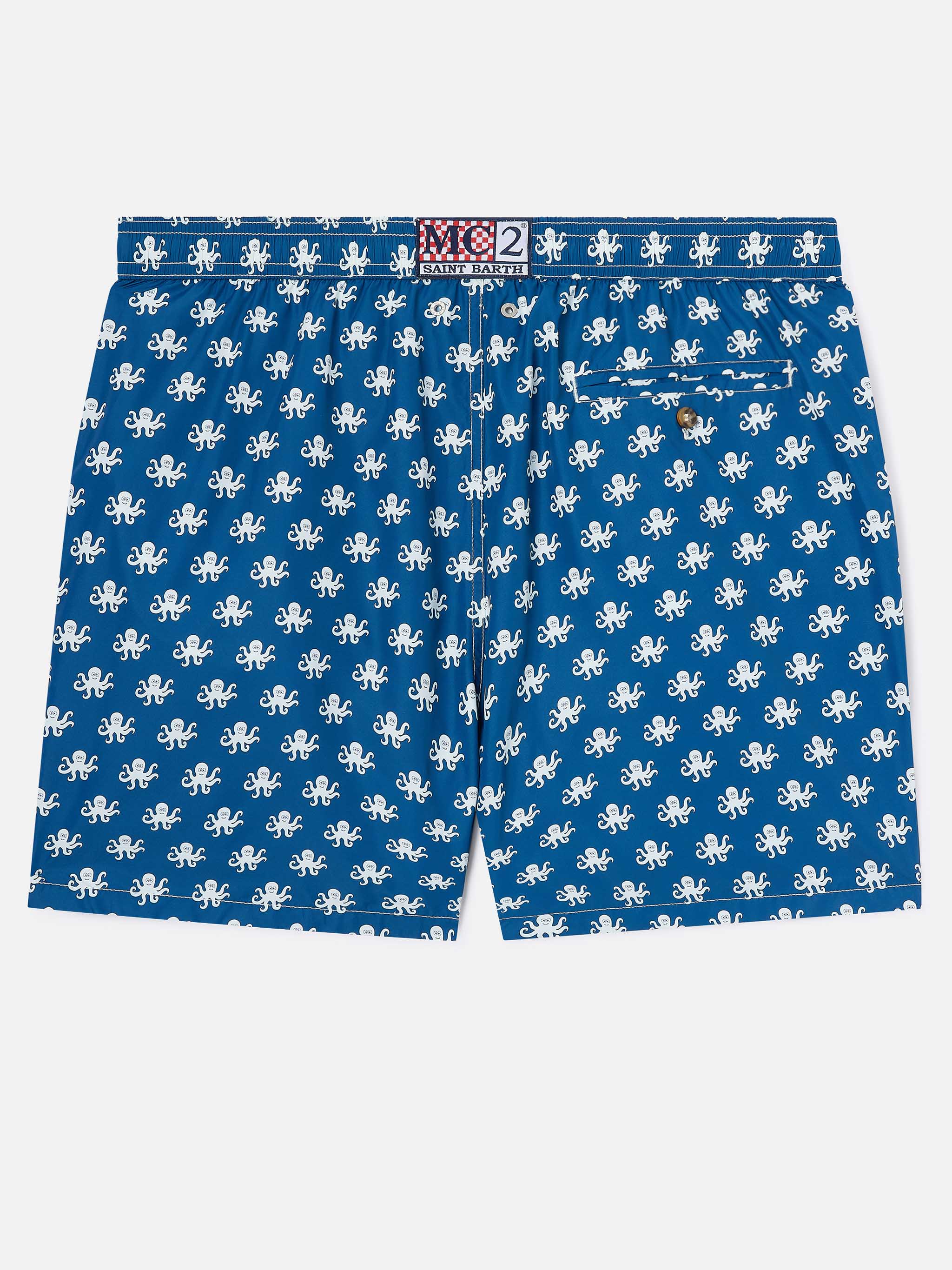 Blue Lighting Micro swim shorts with octopus print - Image 2