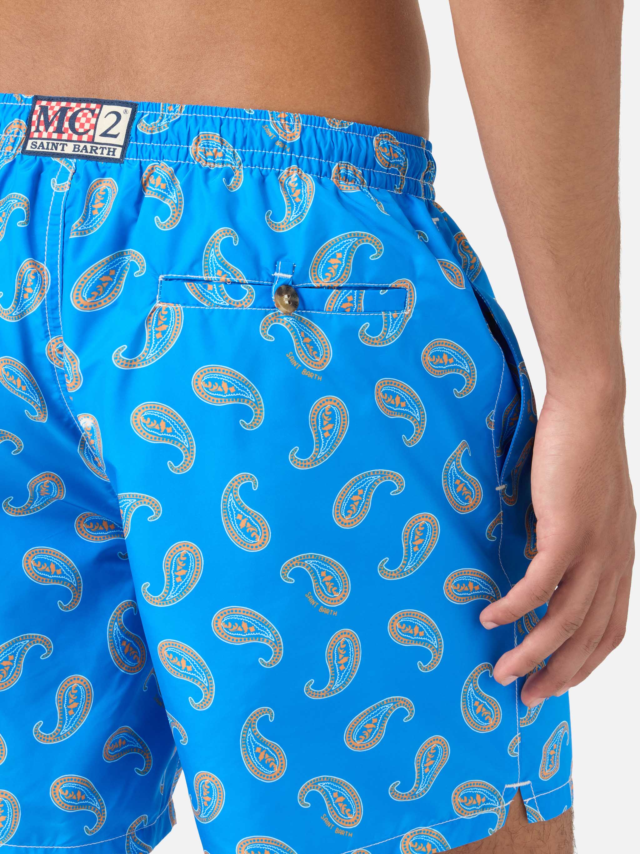 Bluette paisley Caprese swim shorts - Image 6