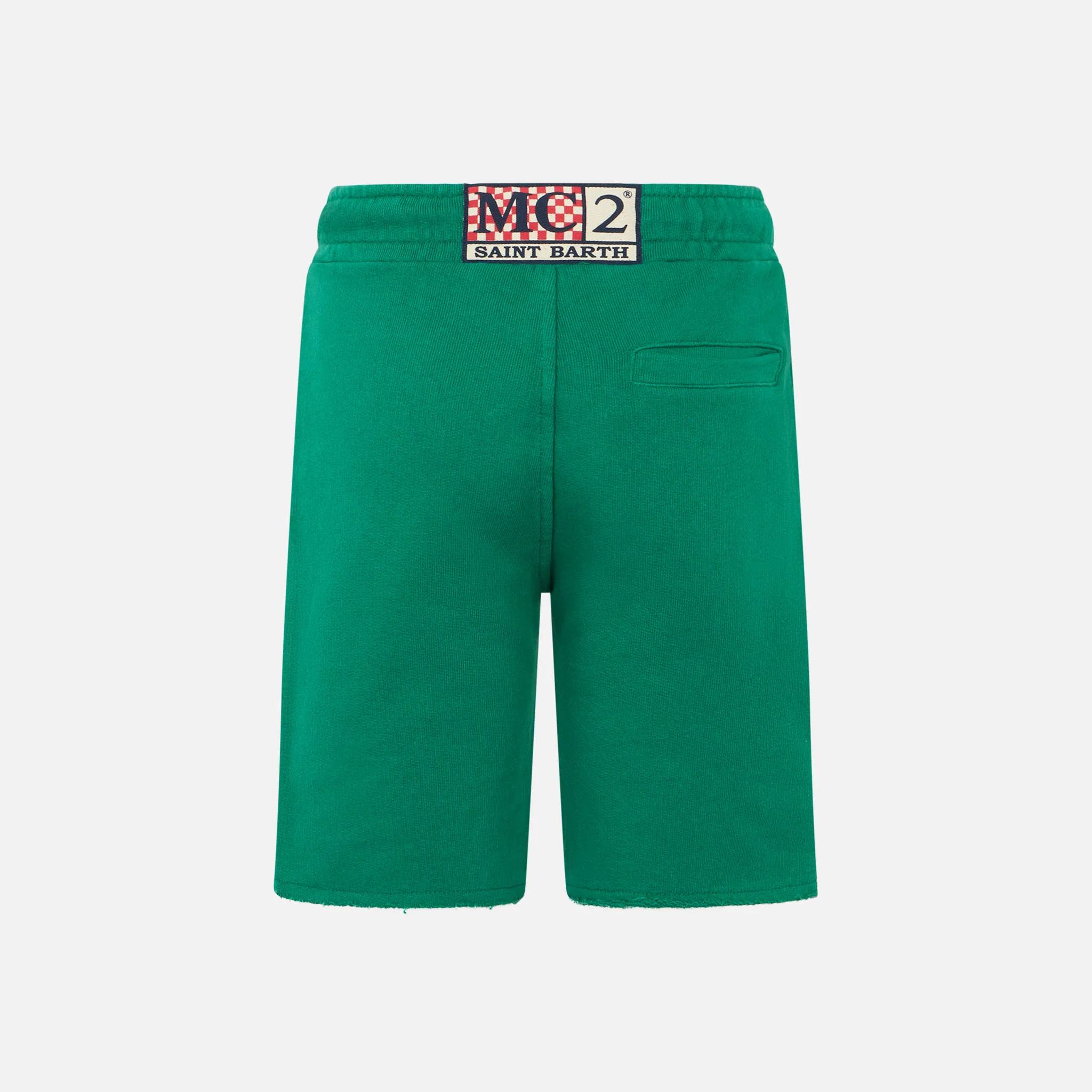 Boy cotton green bermuda - Image 2