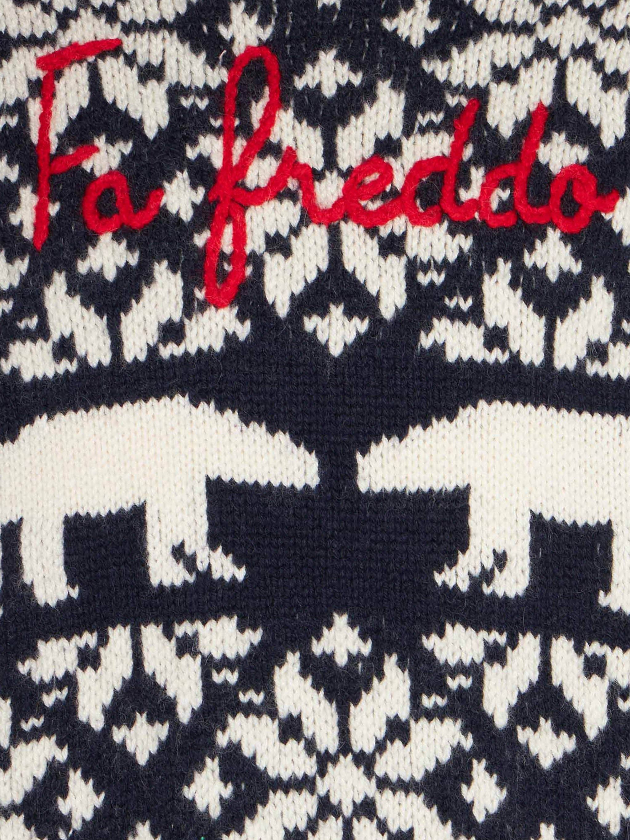 Boy crewneck sweater with norwegian pattern - Image 3