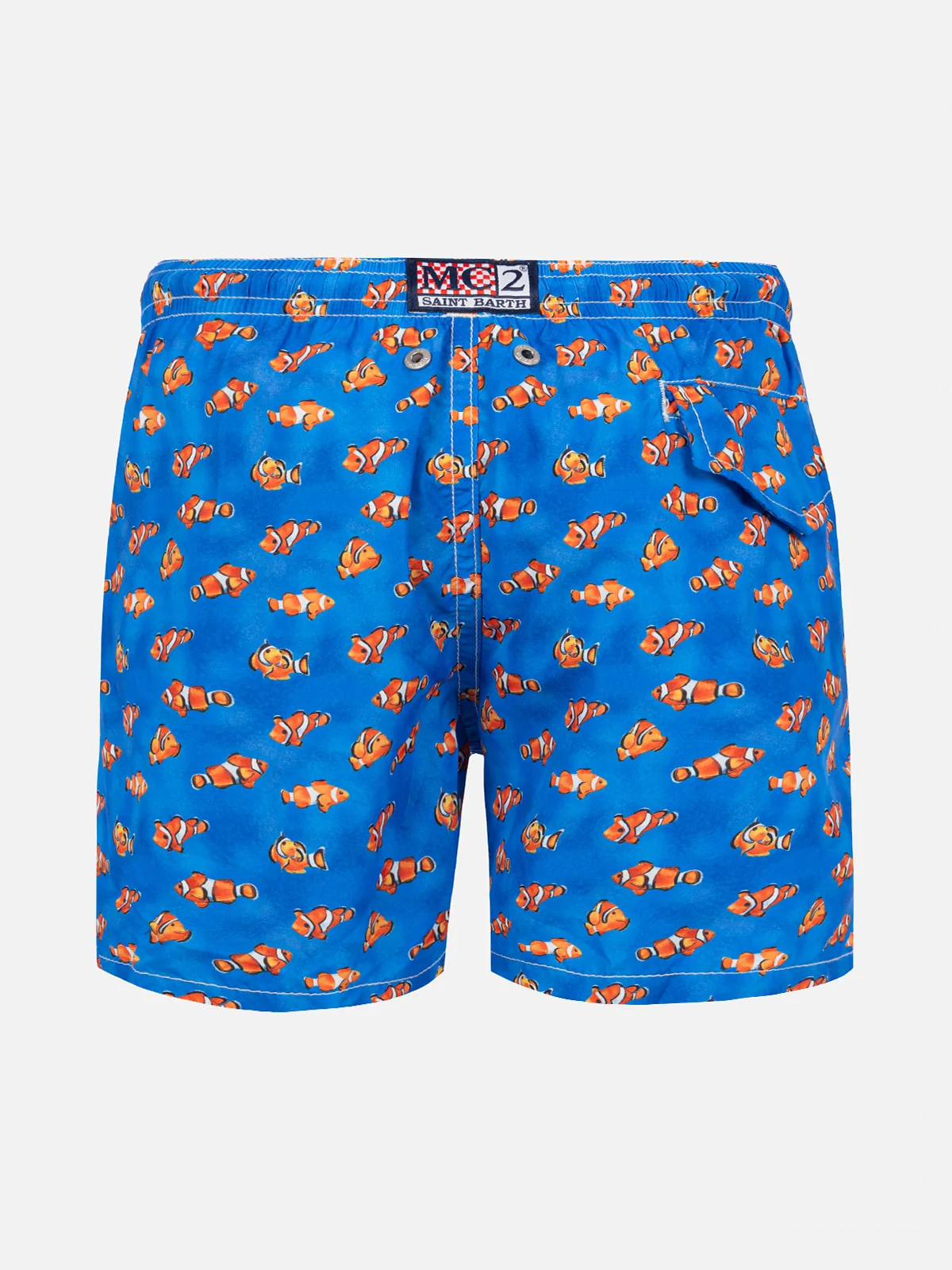 Boy light fabric swim shorts with clownfish print - Image 2