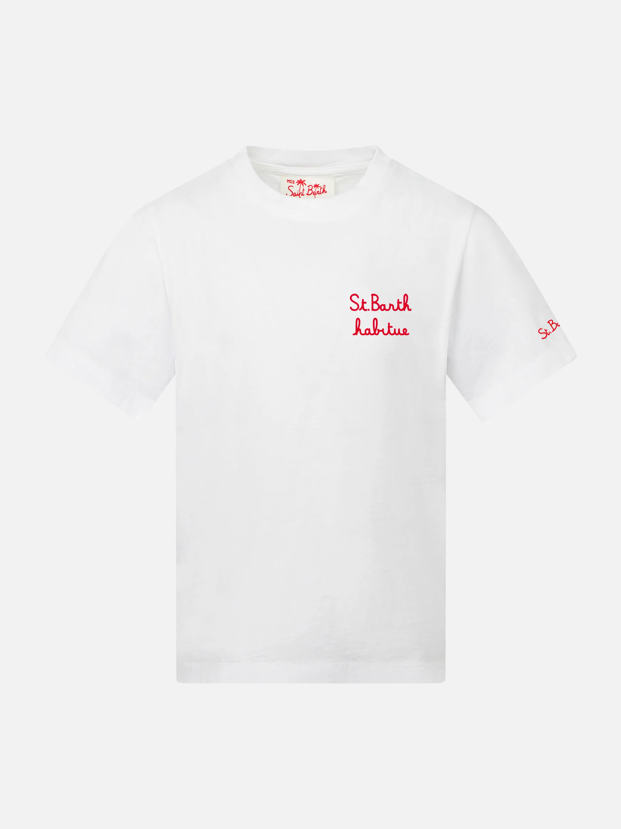 Boy t-shirt with St. Barth habitué embroidery