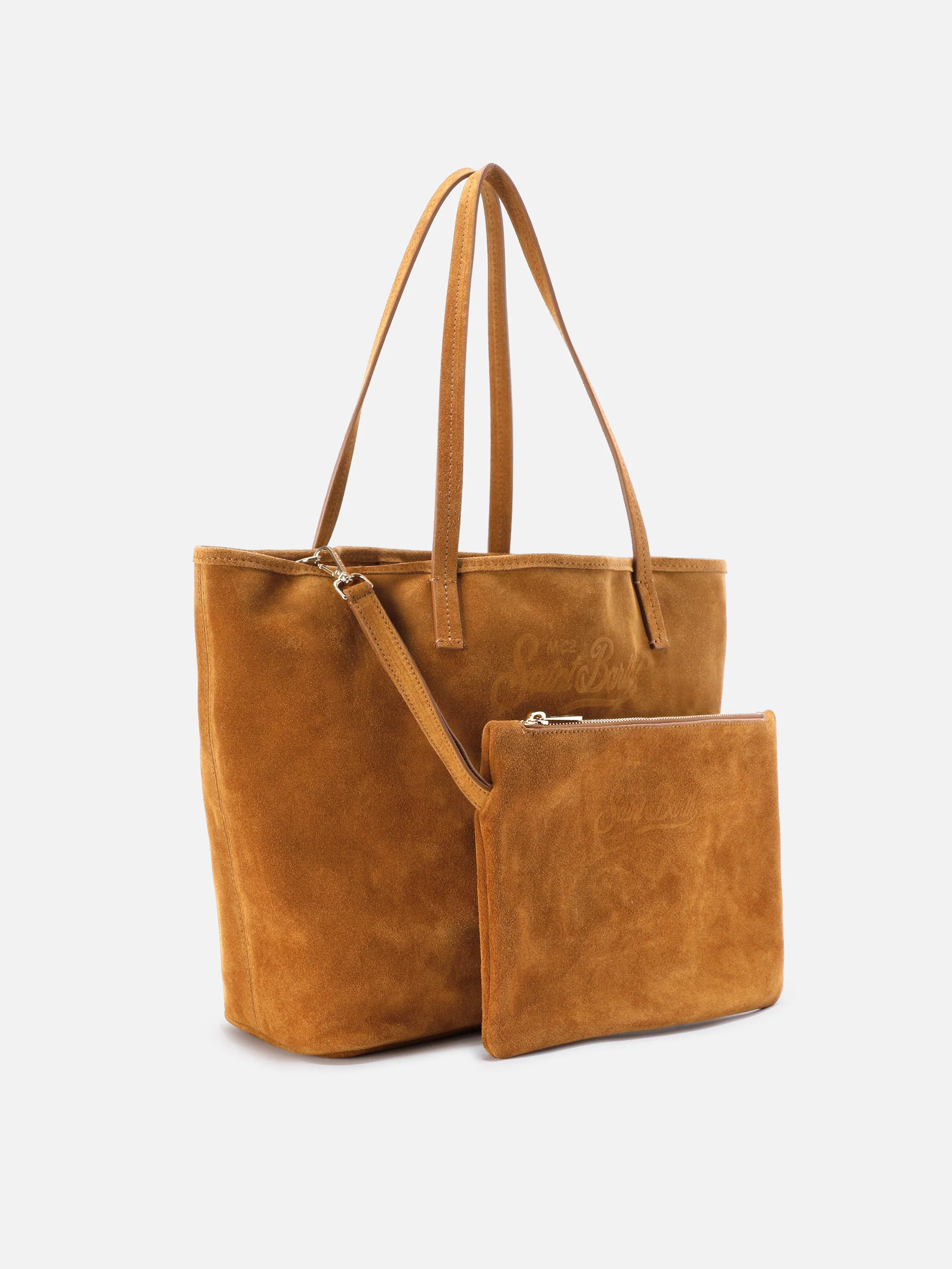 Camel suede City regular bag - Image 3