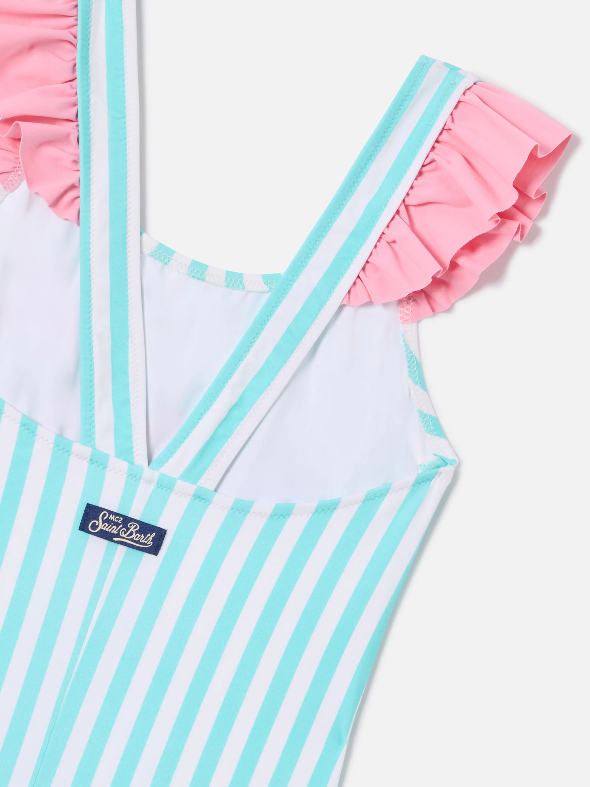 Carol one-piece swimsuit with Minnie striped print | Special Edition - Image 3
