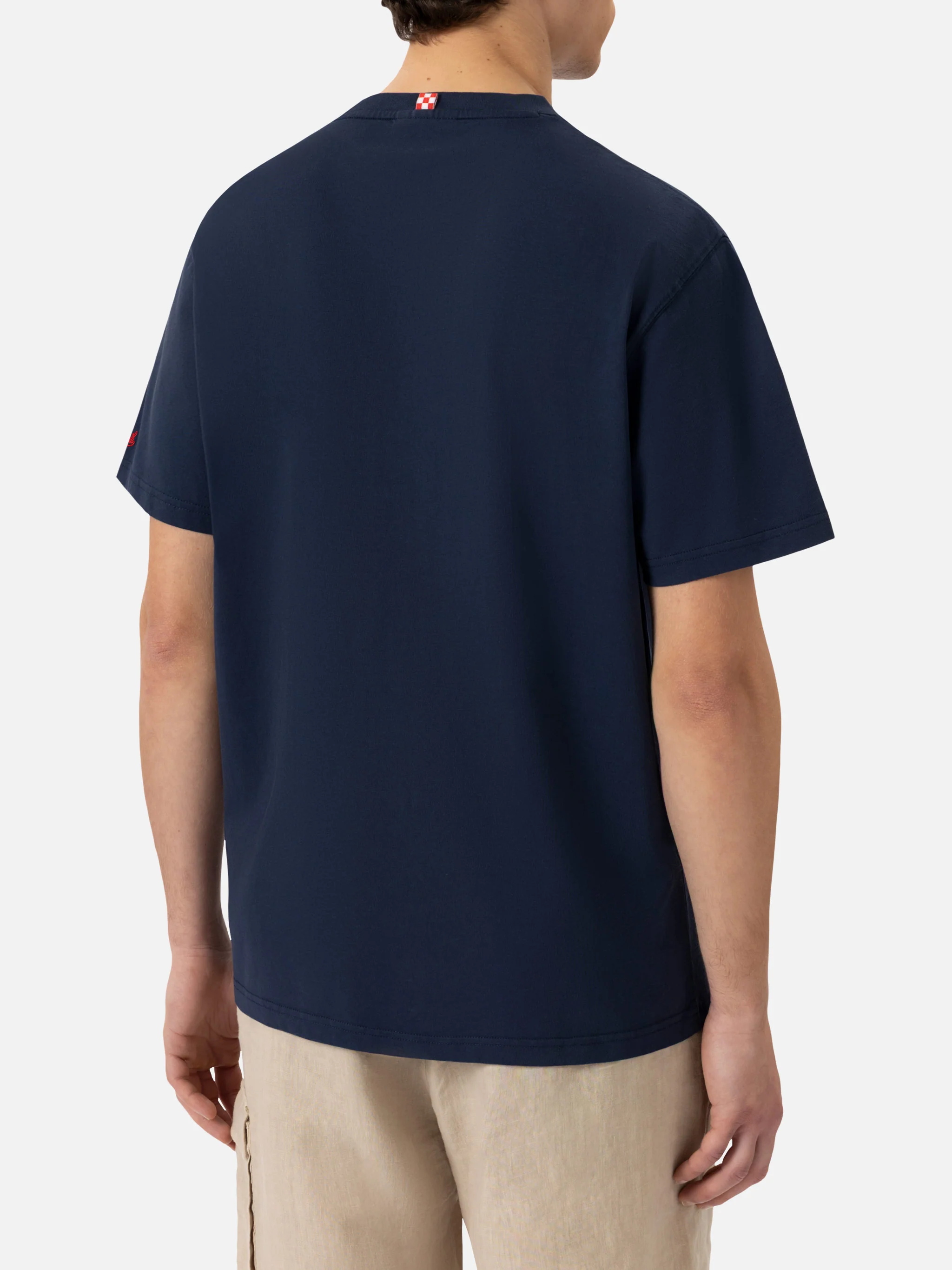 Classic fit cotton jersey t-shirt Portofino with Brillo senza bere embroidery | INSULTI LUMINOSI SPECIAL EDITION - Image 4