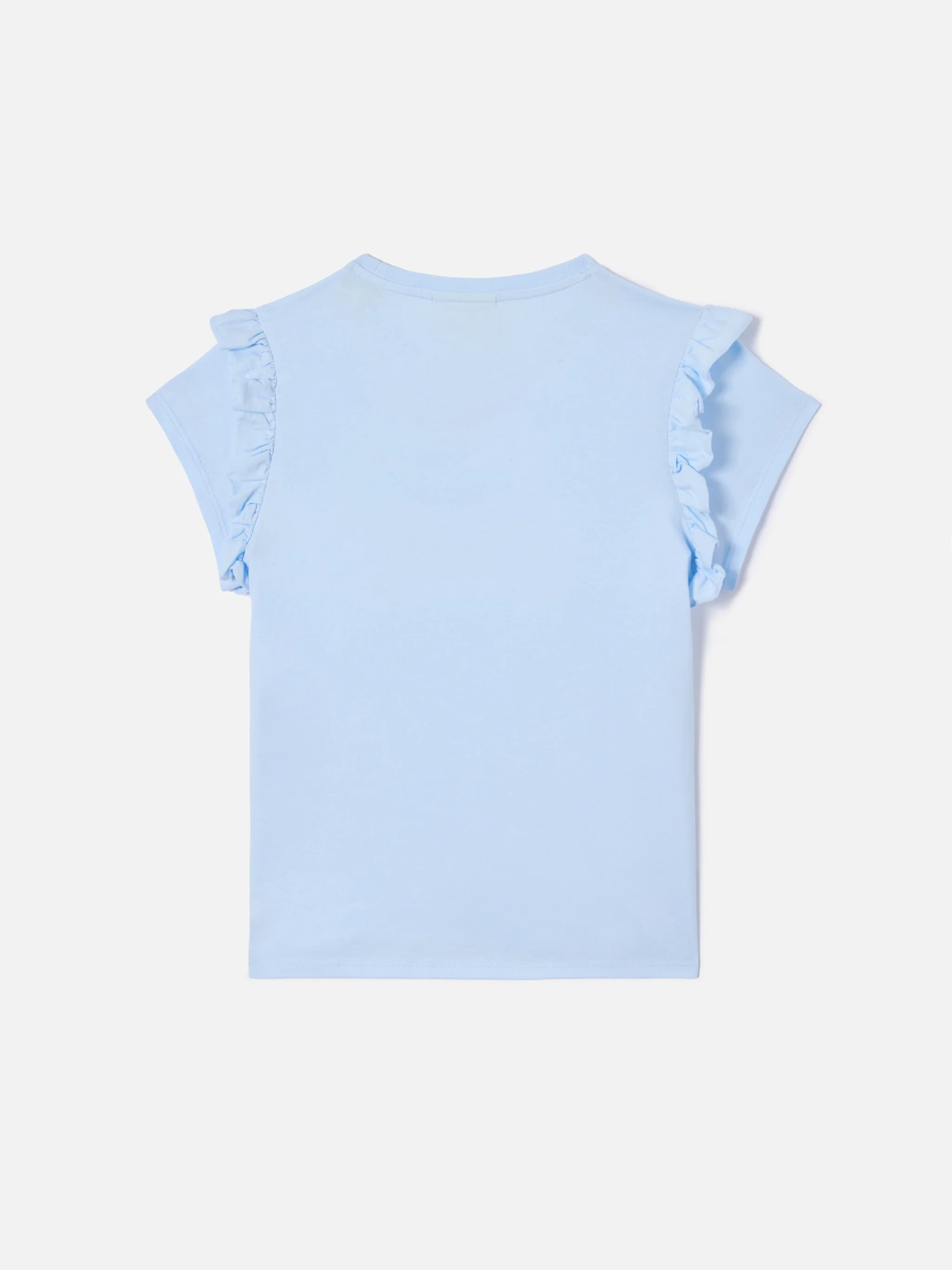 Cotton t-shirt Baby with flounce and Bella e Monella embroidery - Image 3