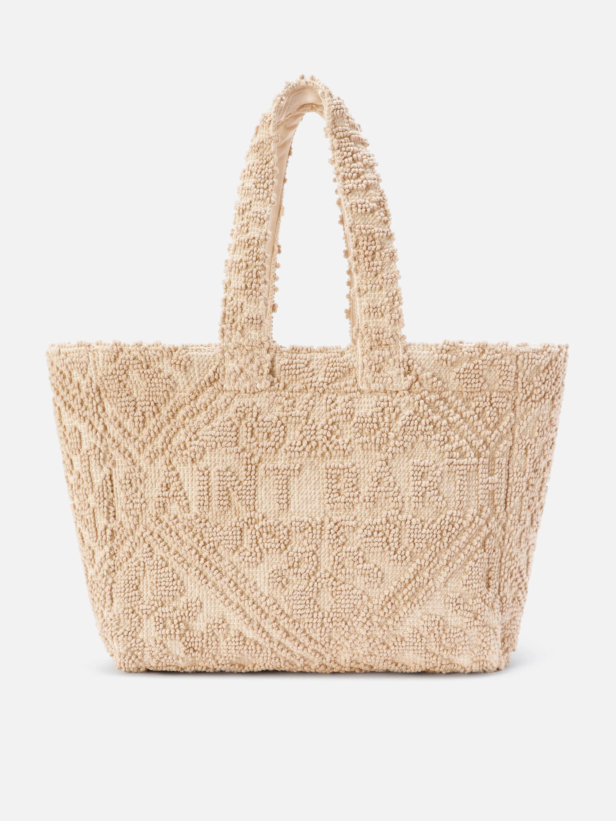Cotton Tufting bag with raised embroidery