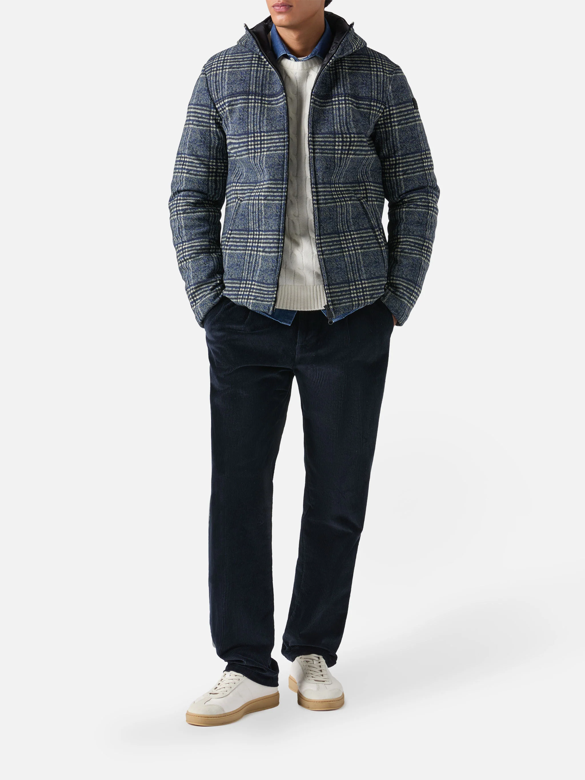 Down jacket Hamilton with Prince of Wales print - Image 2