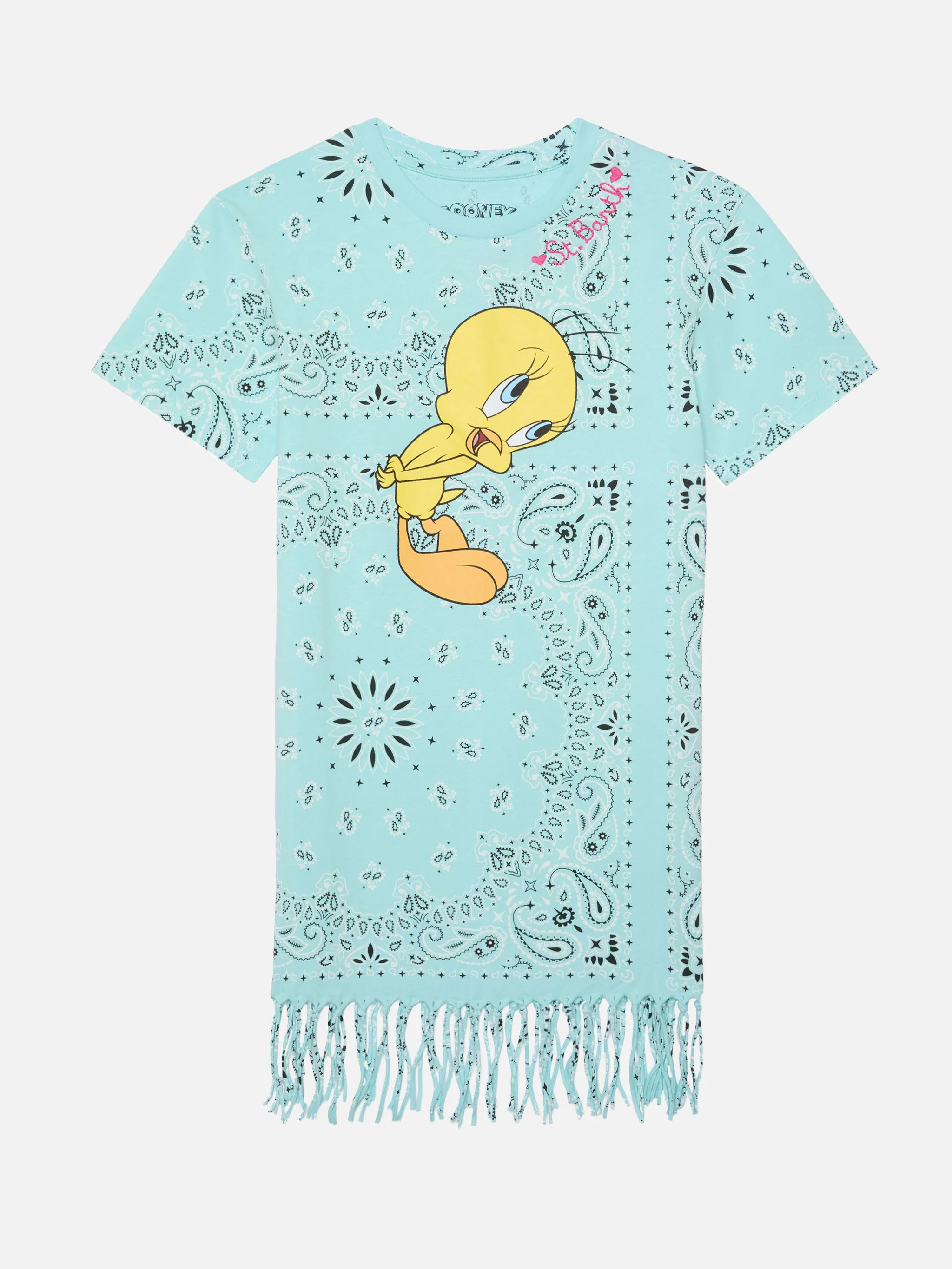 Girl Abbey dress with fringes and bandana print | WRNER BROS. SPECIAL EDITION