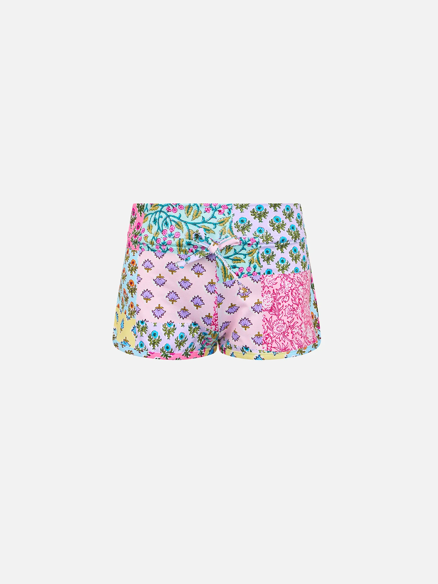 Girl beach shorts Coco with flower print