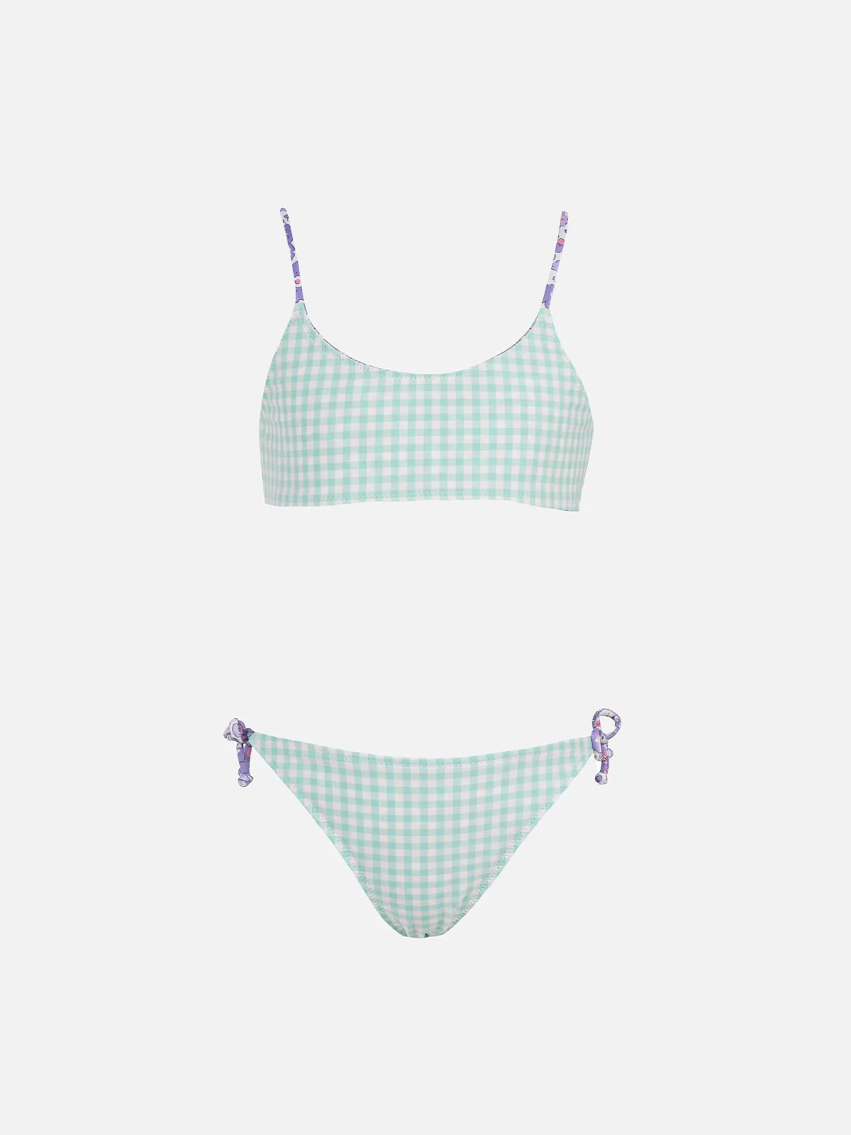 Girl double face bralette bikini Jaiden with Betsy print |  MADE WITH LIBERTY FABRIC - Image 3