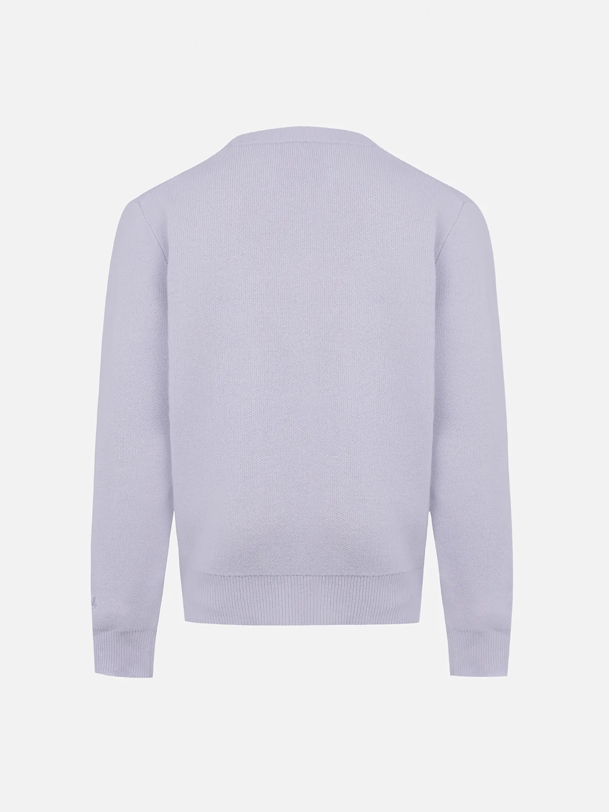Girl lilac crewneck sweater Princess with fawn print - Image 2