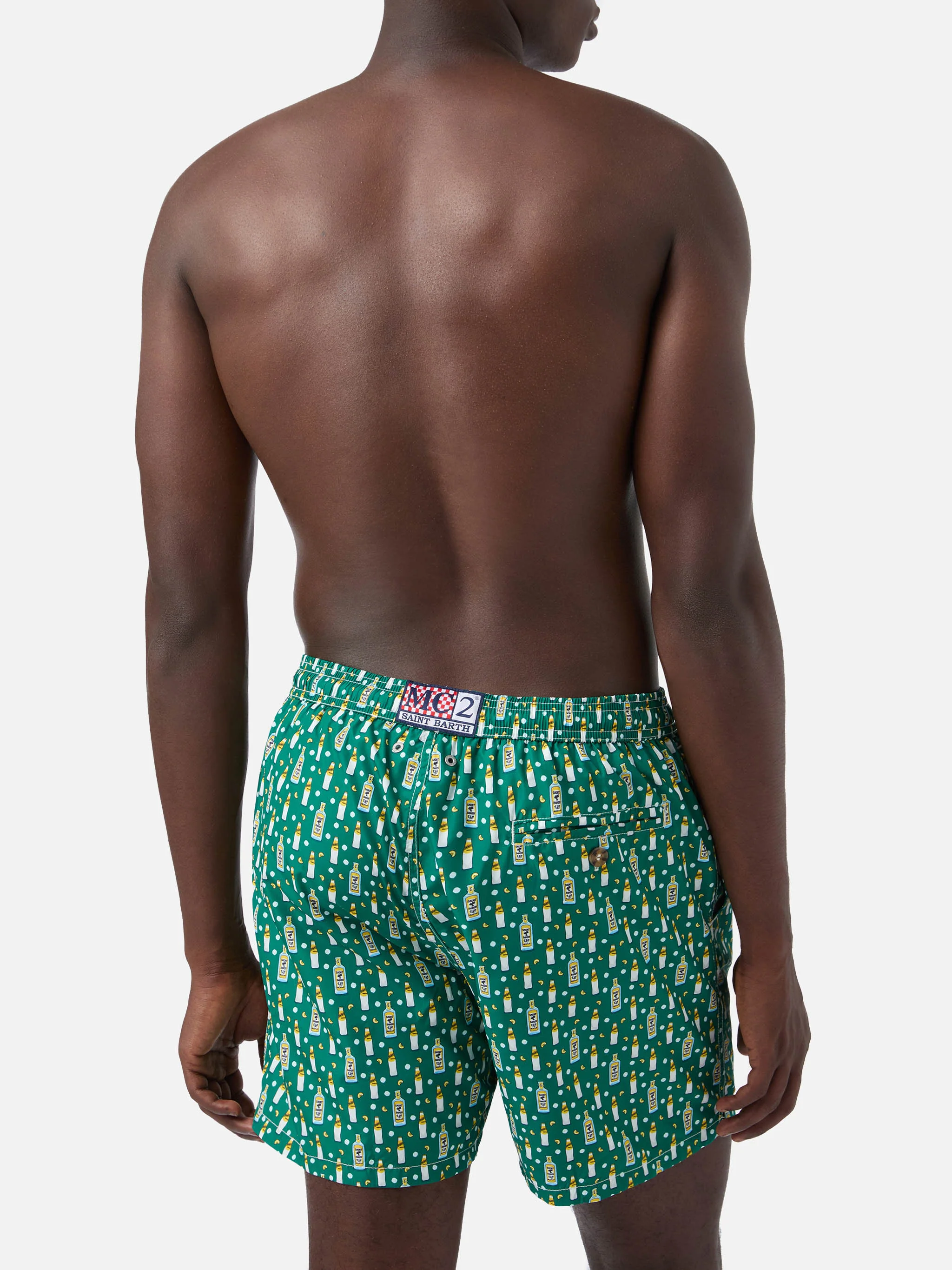 Green Lighting Micro swim shorts with Schweppes print | Special Edition - Image 5