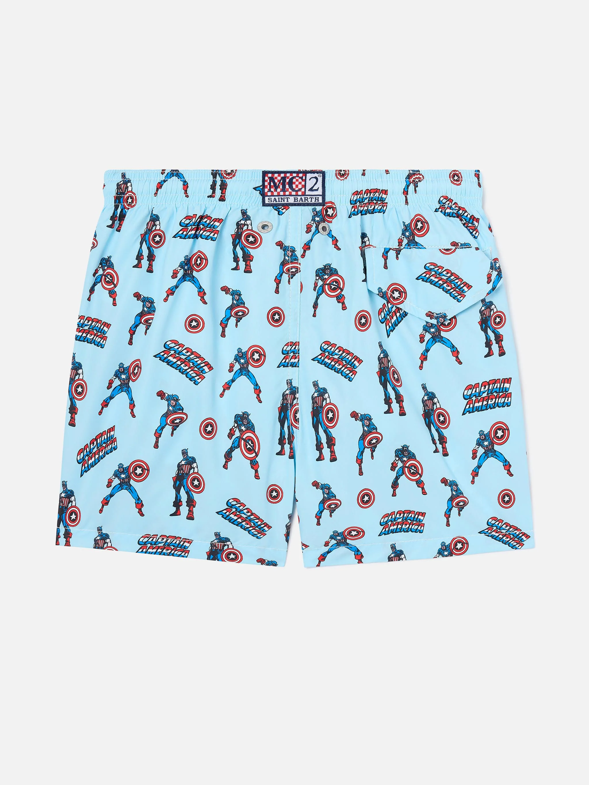 Jean Lighting swim shorts with Captain America all-over print | Special Edition - Image 2