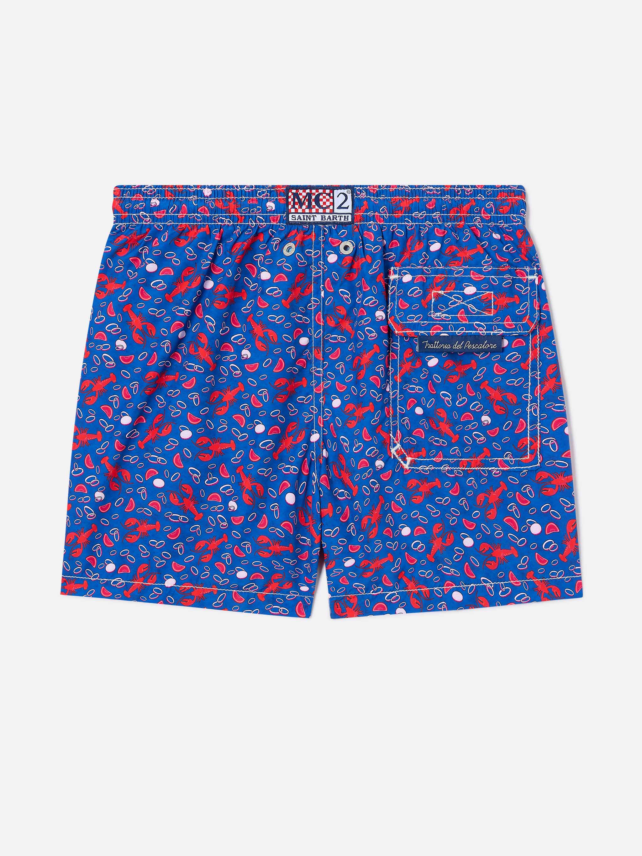 Jean Lighting swim shorts with lobster all-over print - Image 2