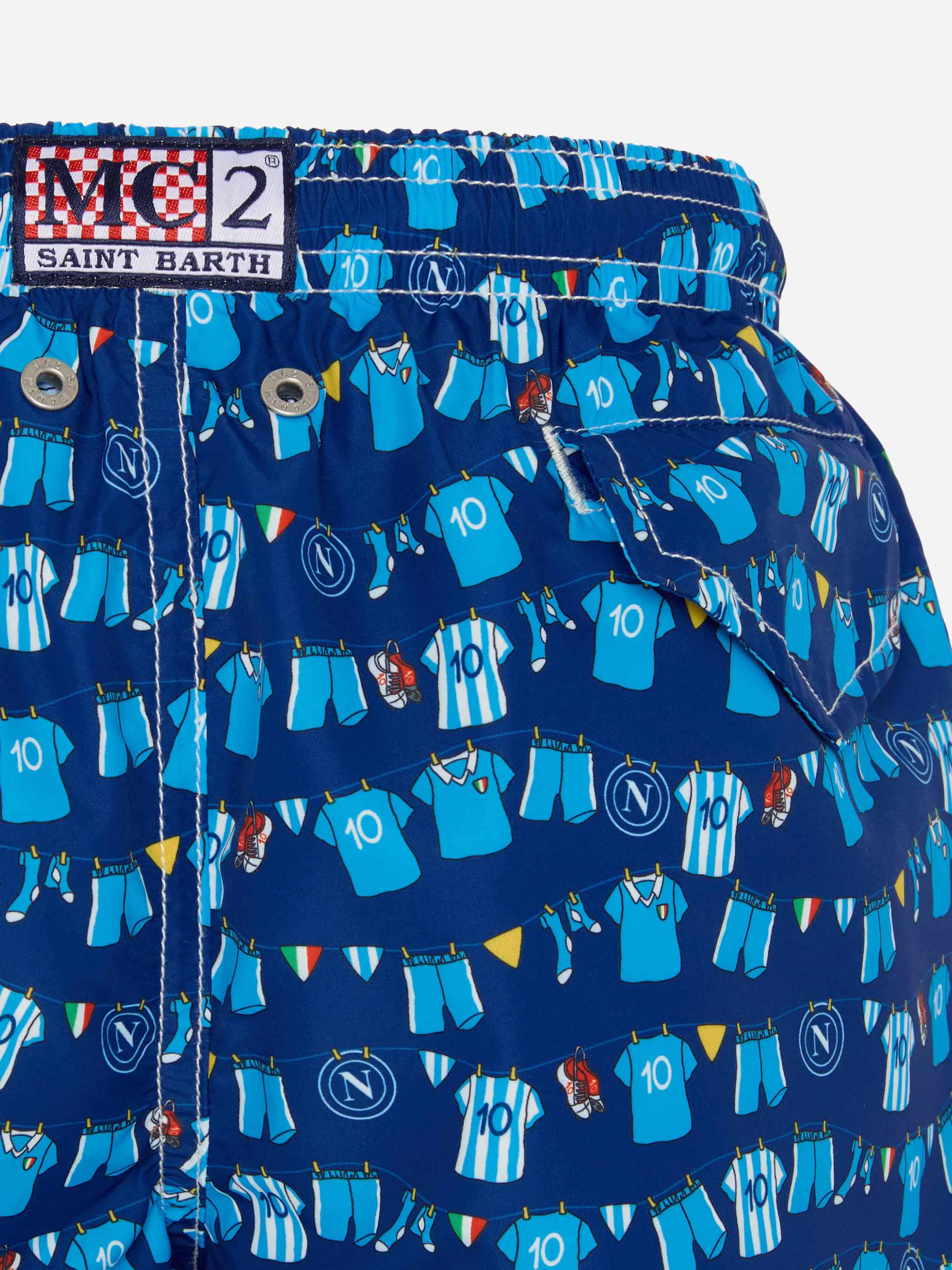 Jean Lighting swim shorts with SSC Napoli Balconi all-over print | SSC NAPOLI SPECIAL EDITION - Image 3