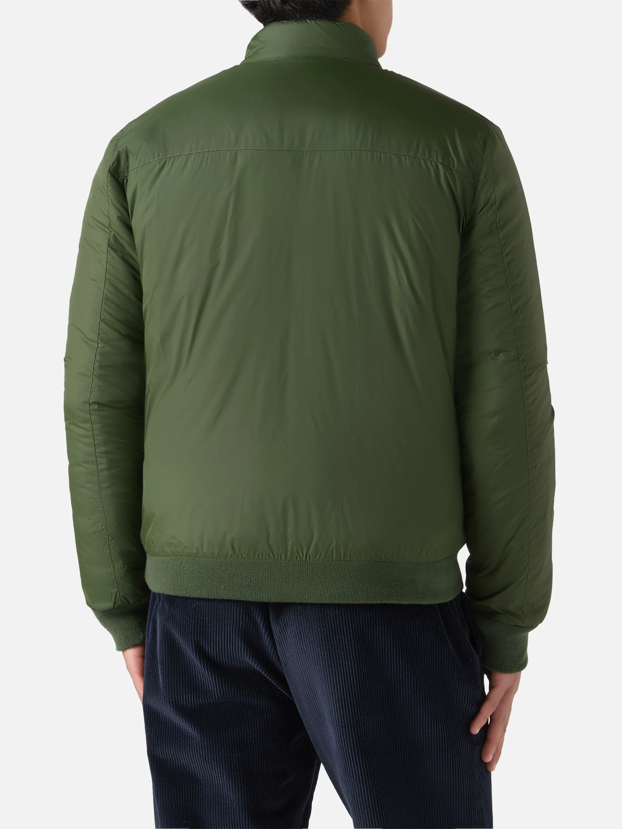 Jet lightweight bomber jacket in military green - Image 3