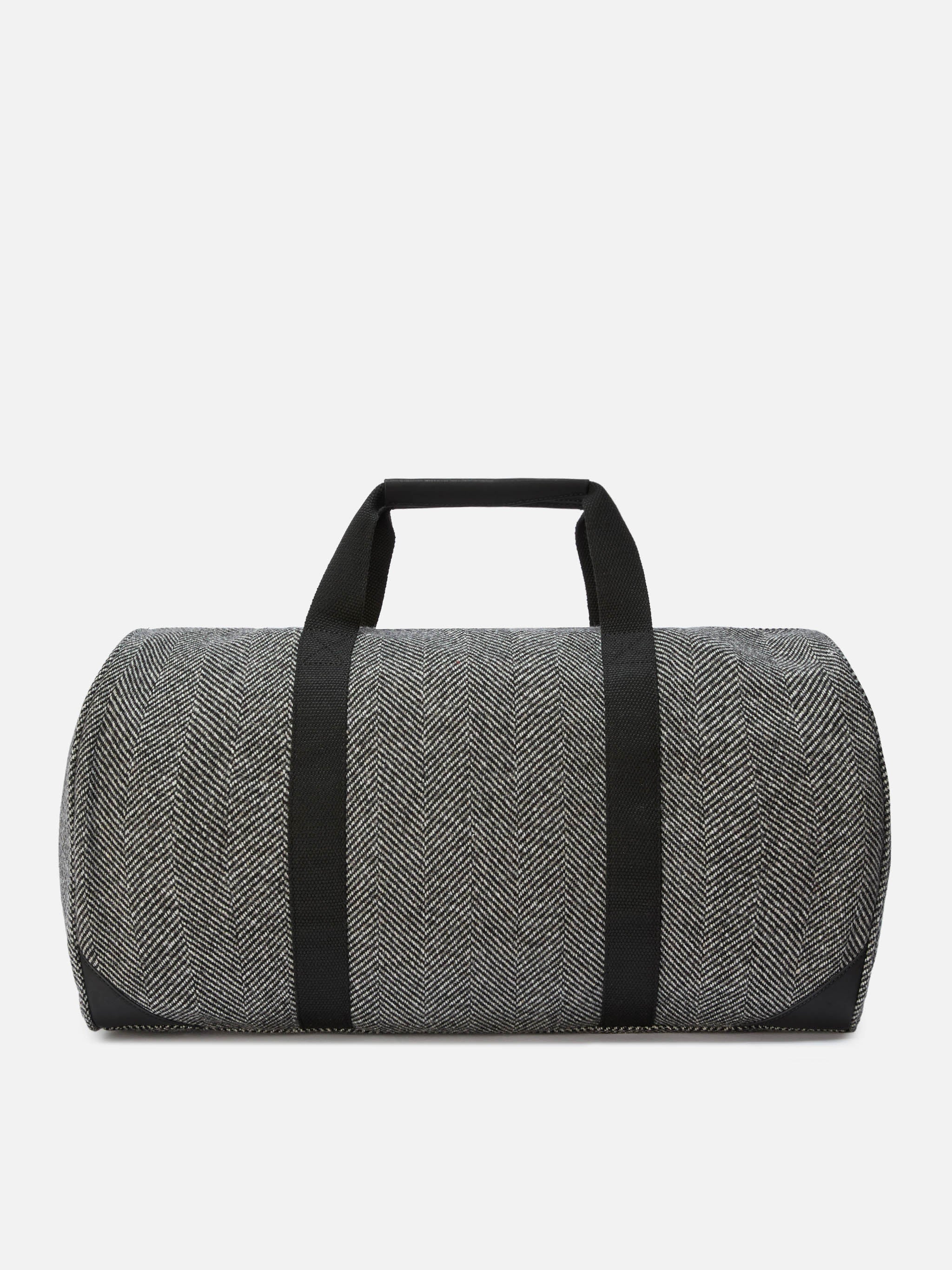 Jetleg Wool Travel Bag in herringbone wool blend - Image 4