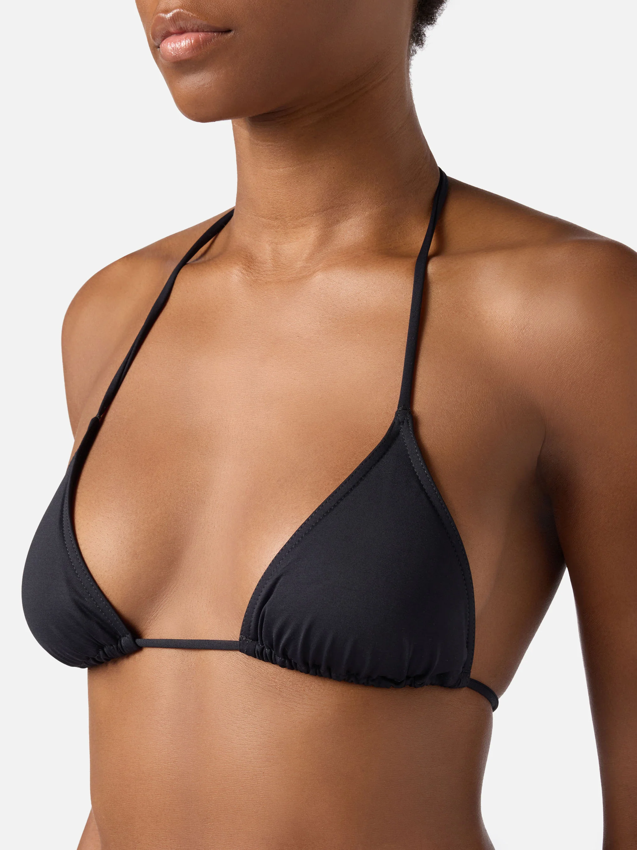 Leah Marielle black triangle bikini with ties - Image 3