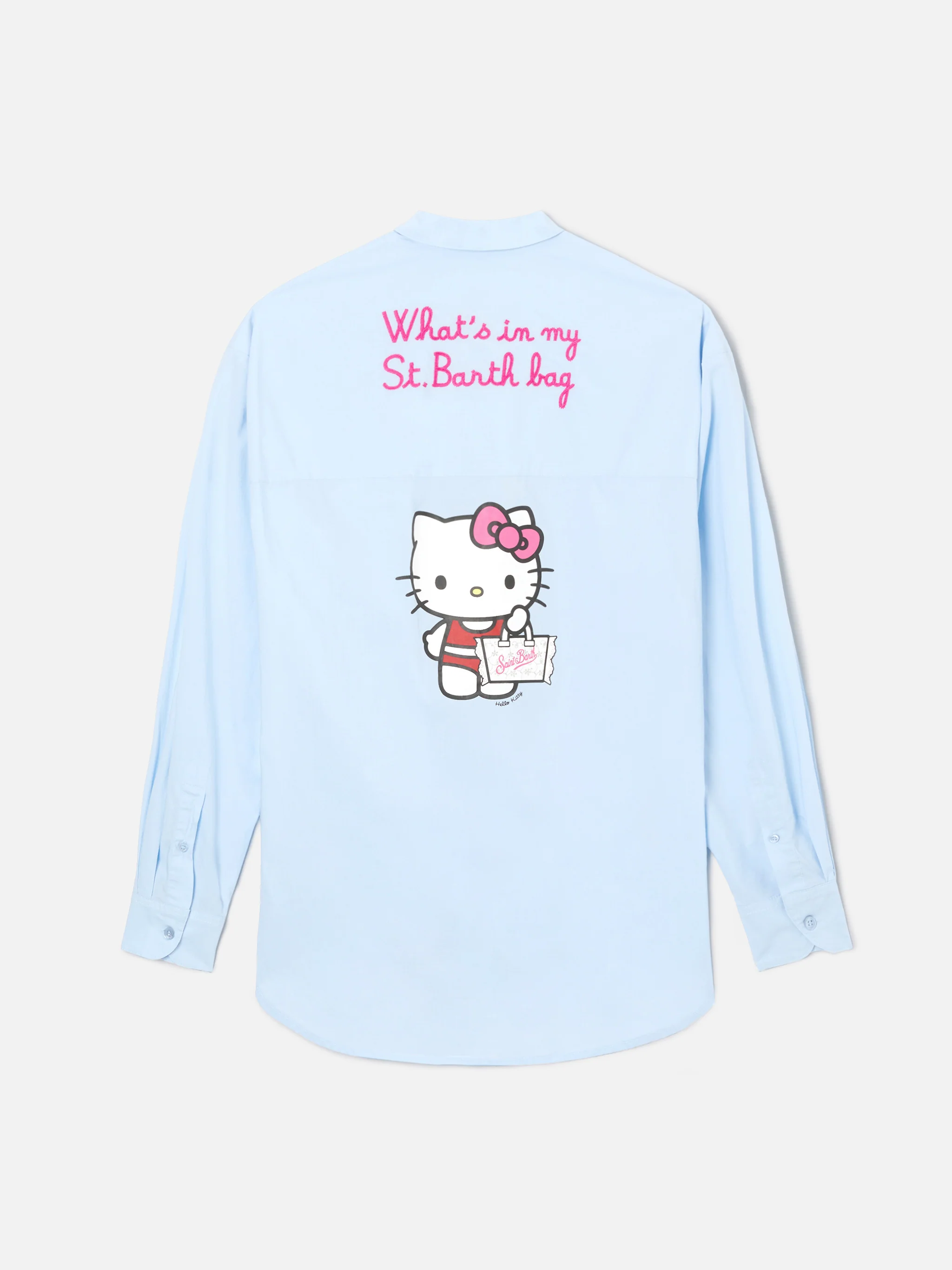 Light blue Brigitte shirt with Hello Kitty print | Special Edition - Image 4