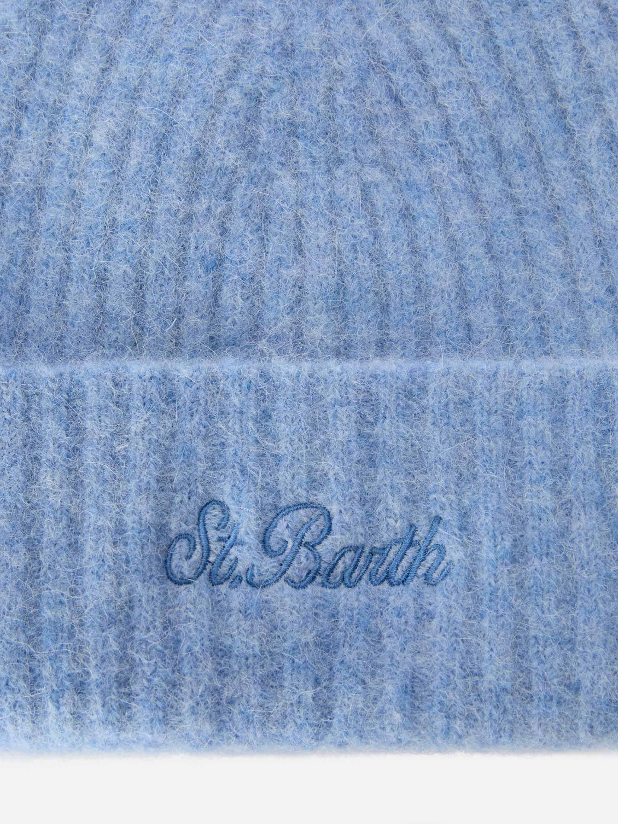 Light blue stretch alpaca hat Wengen - Image 2