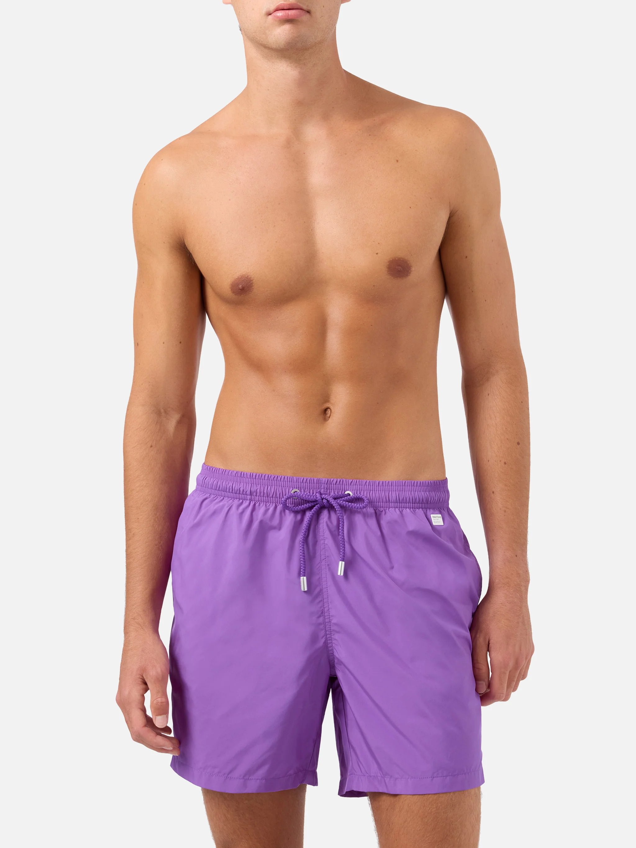 Lightweight fabric purple swim shorts Lighting Pantone | PANTONE® SPECIAL EDITION - Image 3