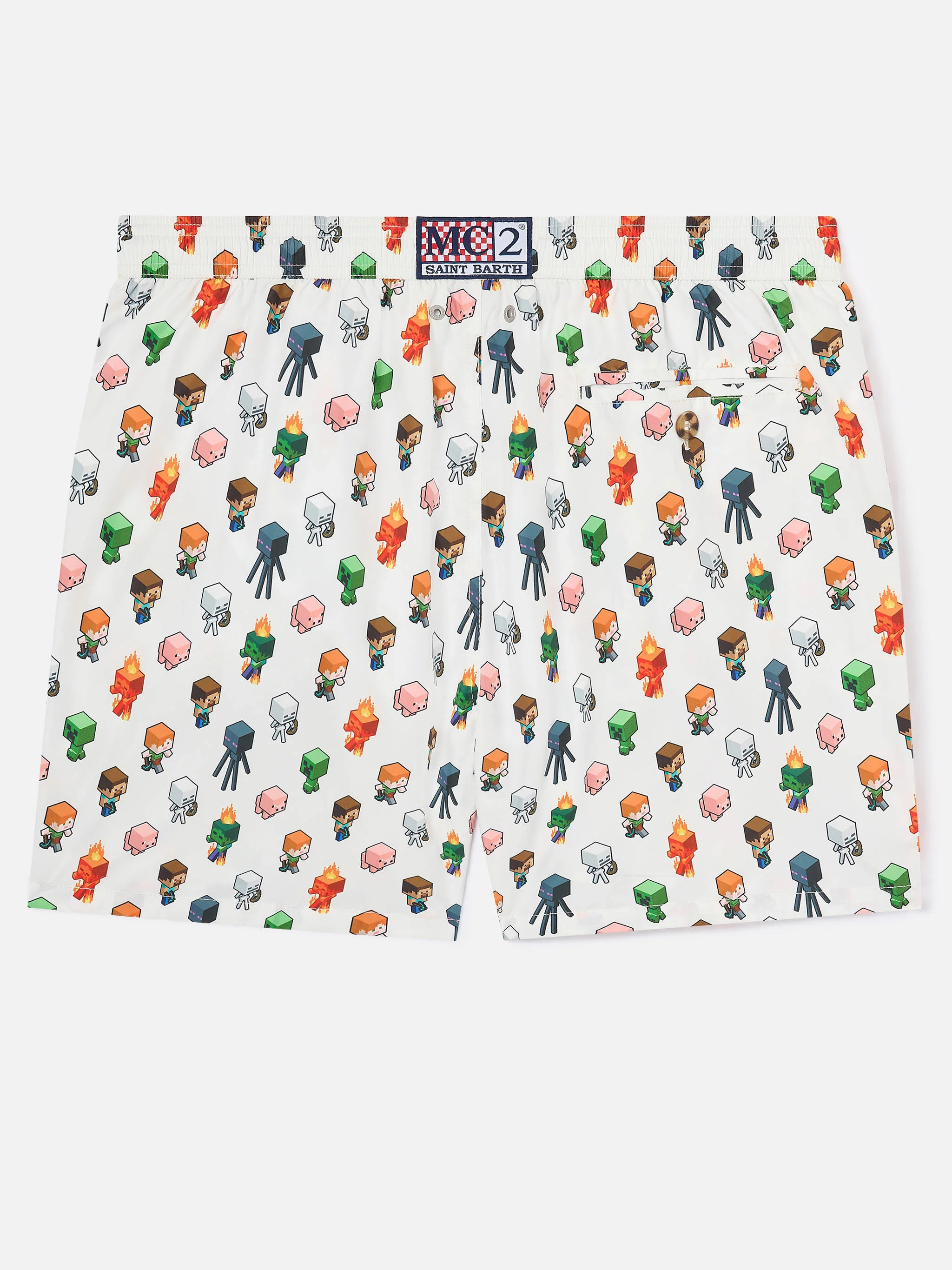 Lightweight fabric swim shorts Lighting with Minecraft print | MINECRAFT® SPECIAL EDITION - Image 2