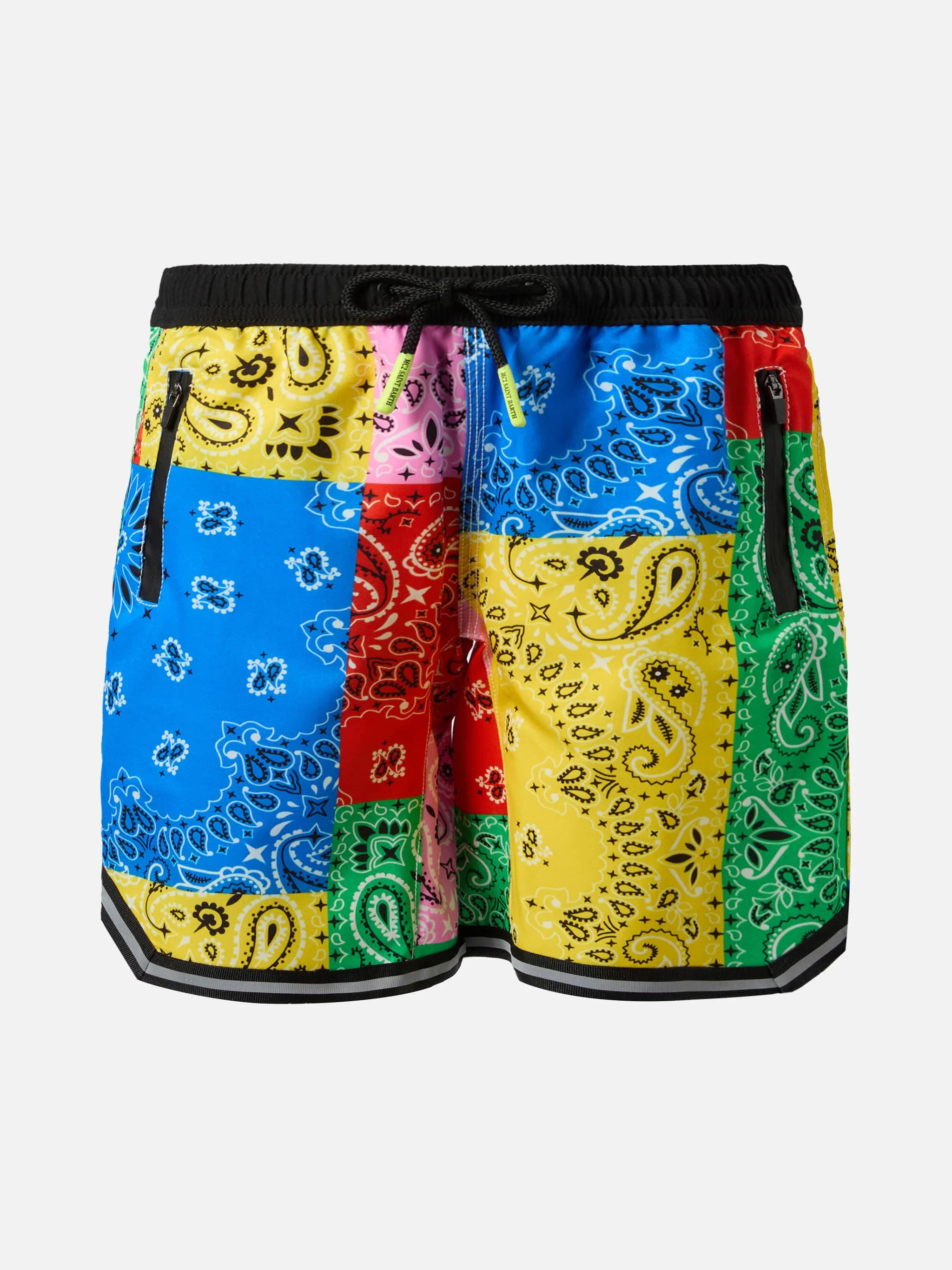 Long swim shorts Malibu Jr with bandana print