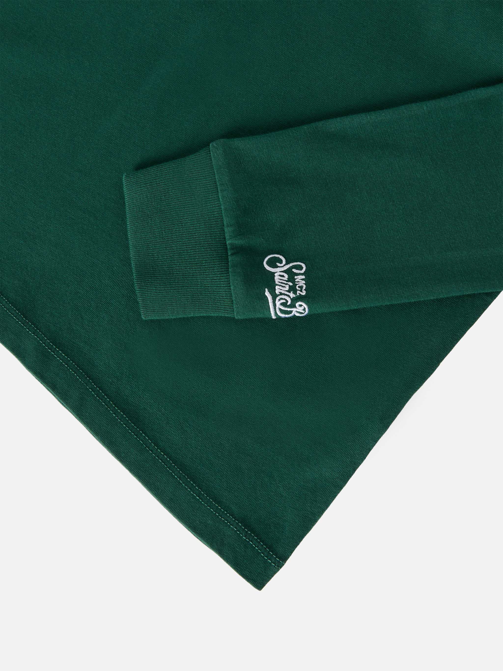 Luton Jr green t-shirt  Me ne vado dai nonni embroidery - Image 4