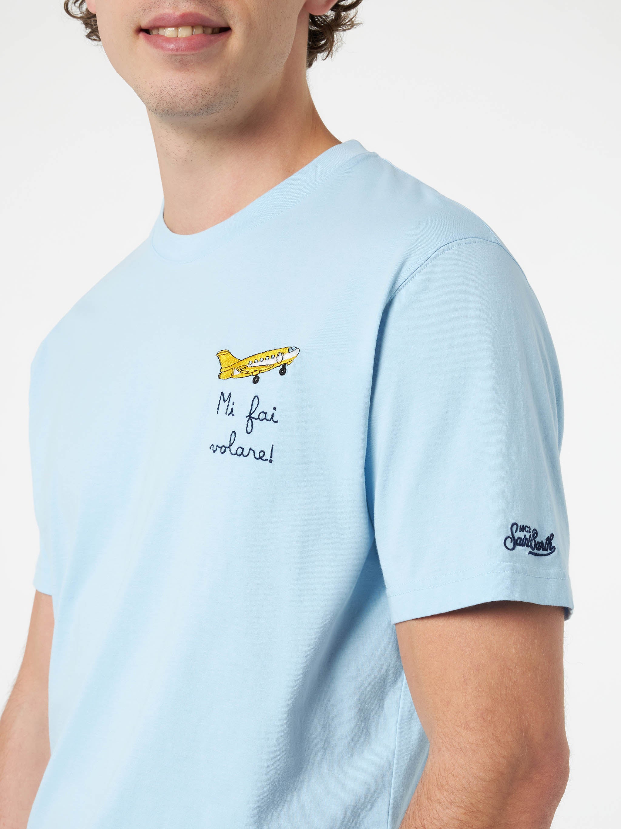 Portofino t-shirt with Mi fai volare embroidery - Image 2