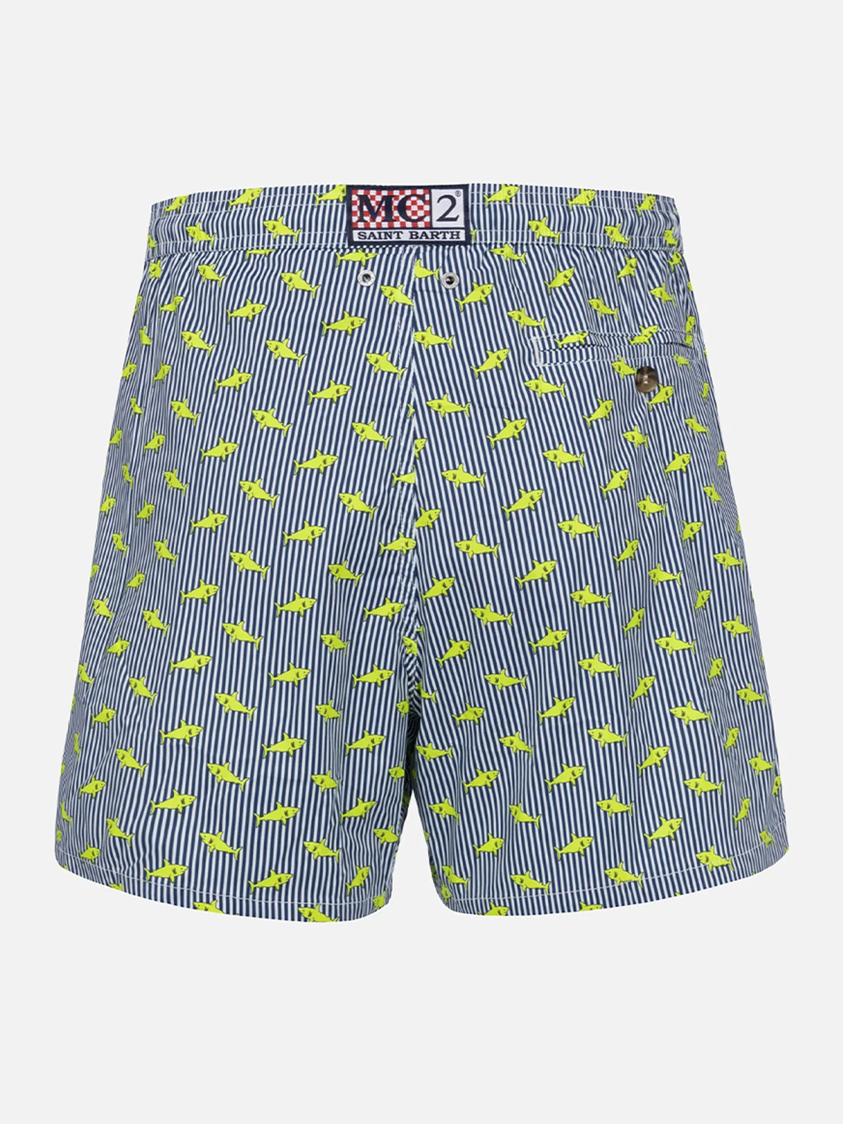 Comfort Light classic stretch swim shorts with sharks print - Image 2