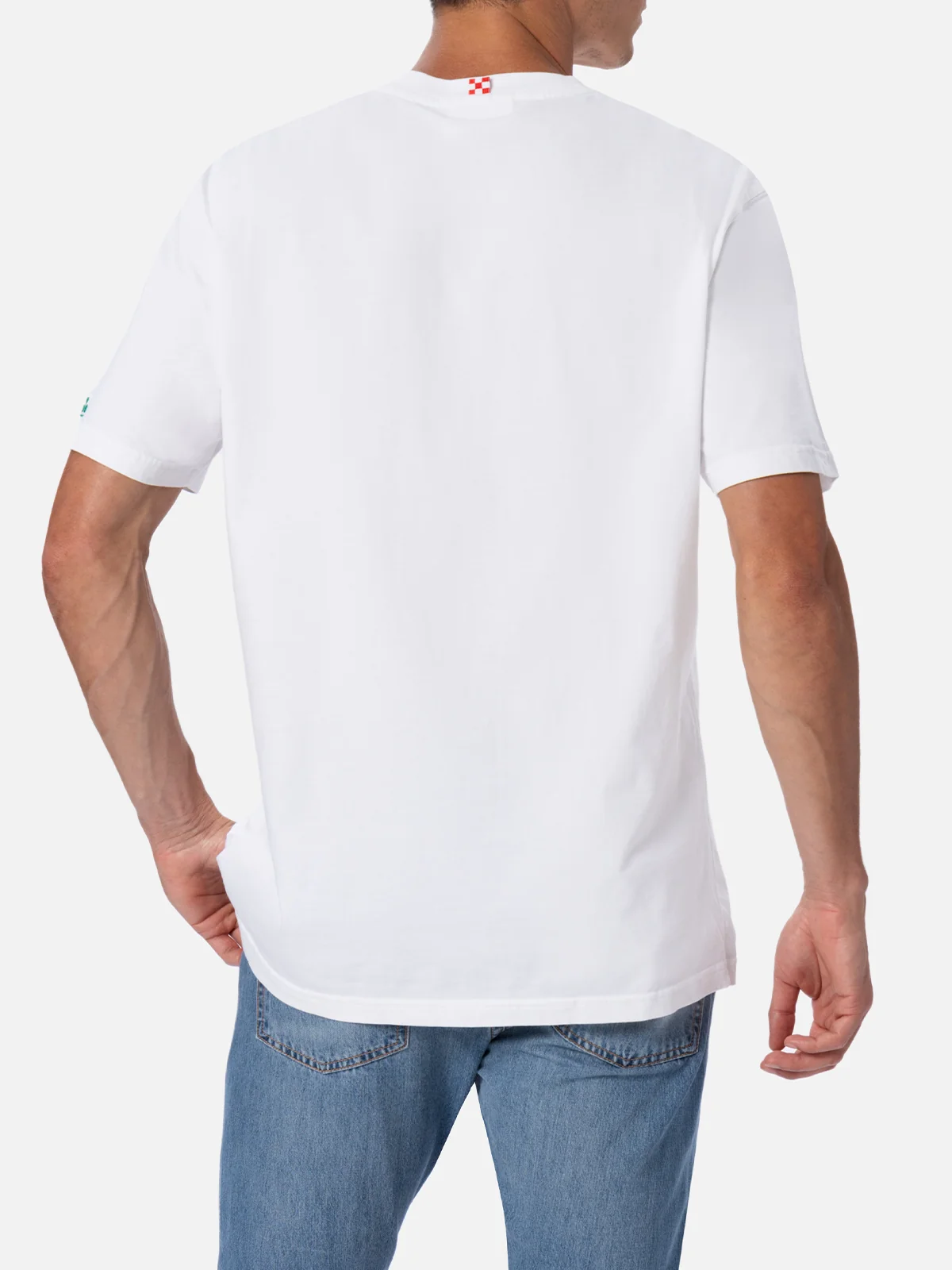 Austin cotton t-shirt with watch print and embroidery - Image 3