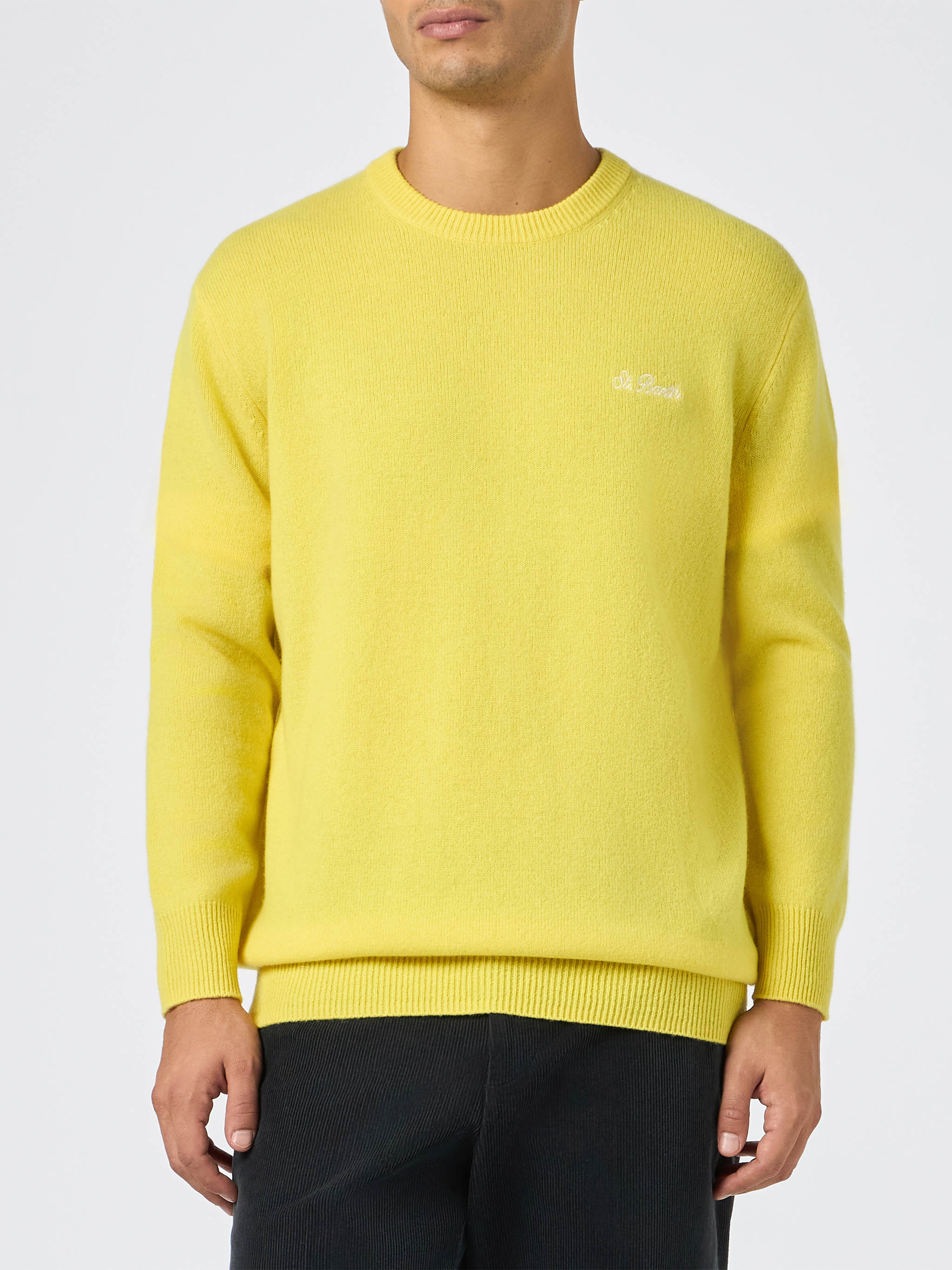 Yellow sweater Regent in lambswool