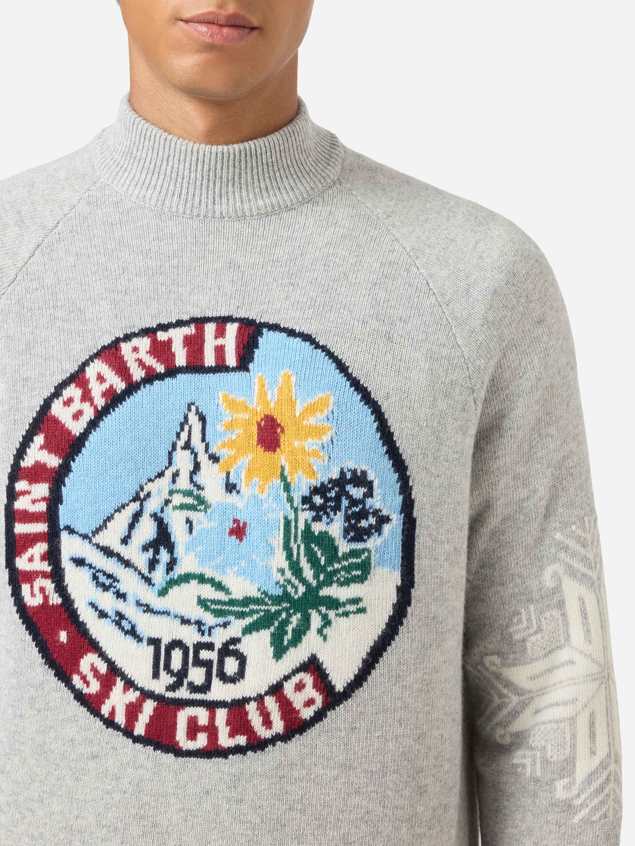 Half-turtleneck sweater Davos with Matterhorn jacquard - Image 2