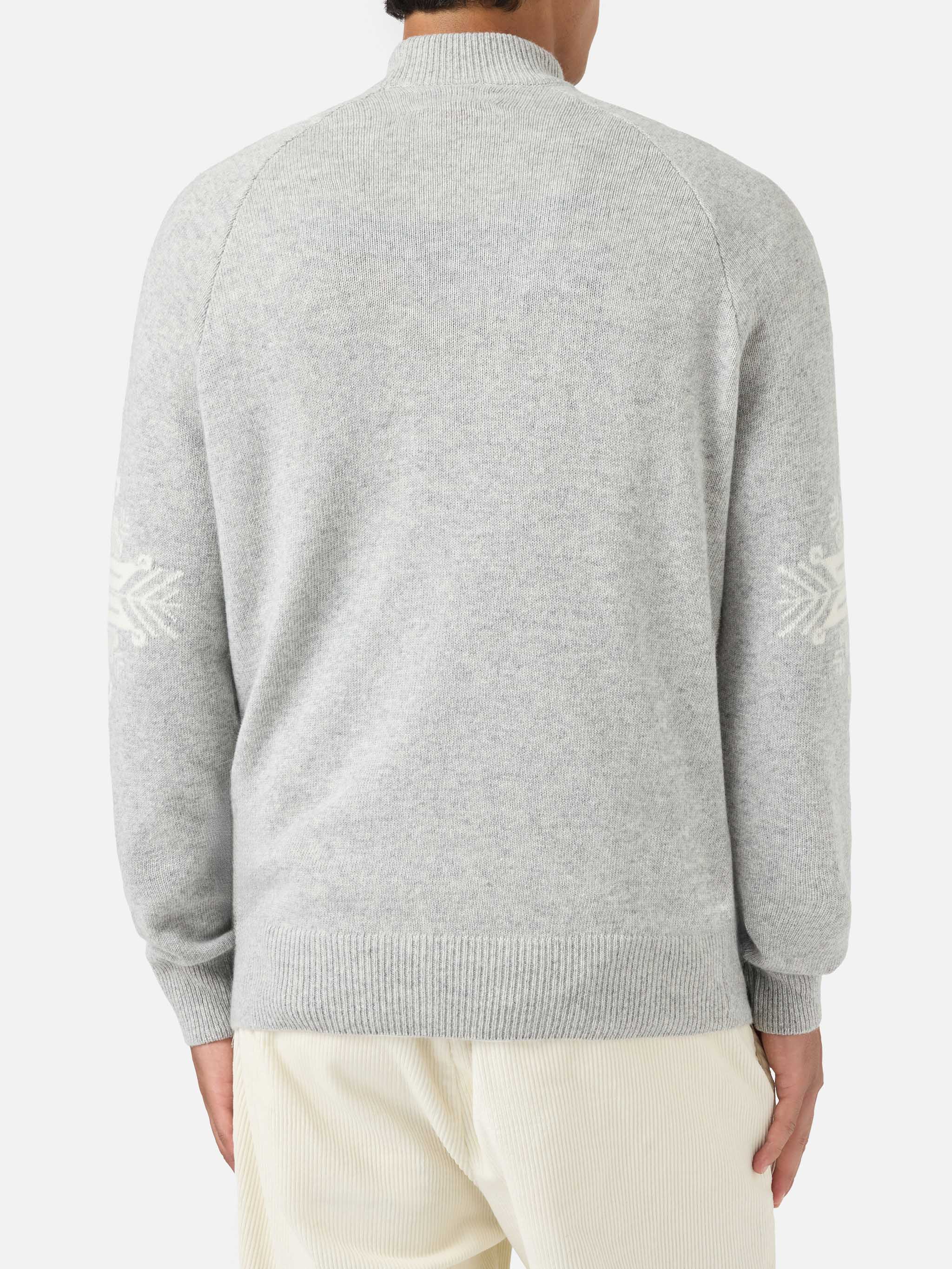 Half-turtleneck sweater Davos with Matterhorn jacquard - Image 3