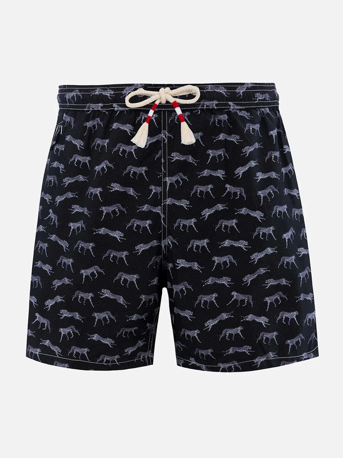 Lighting cheetah print swim shorts