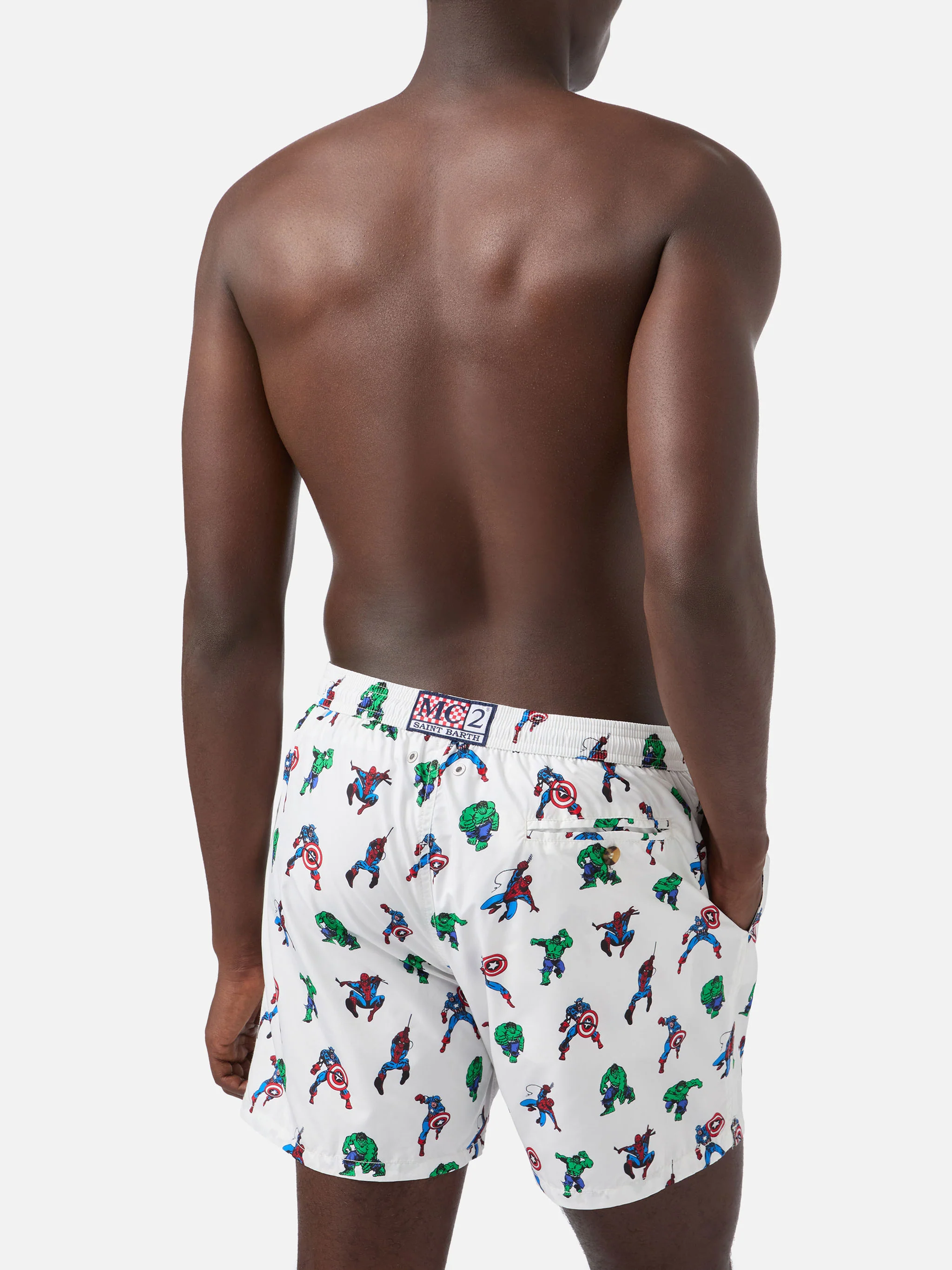 Lighting Micro Fantasy Marvel super heroes print swim shorts | Special Edition - Image 5