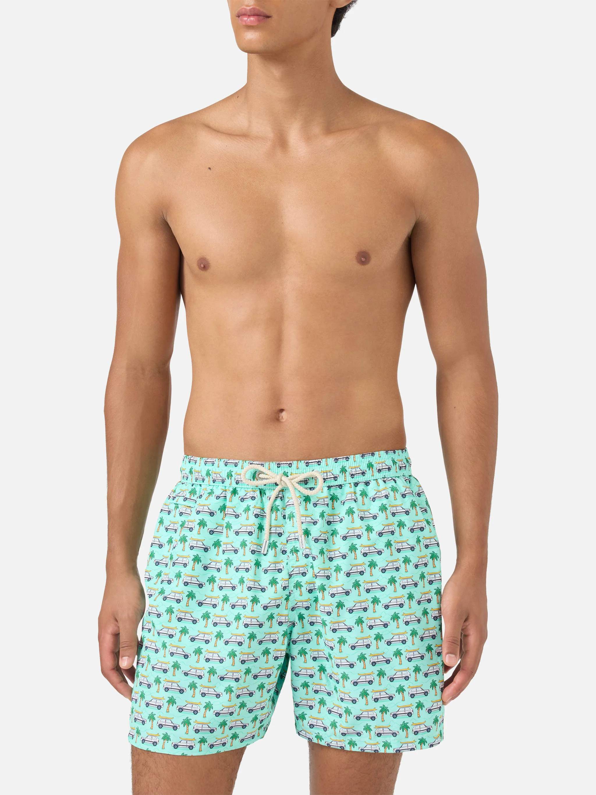 Lighting Micro Fantasy green Panda print swim shorts | Special Edition - Image 3