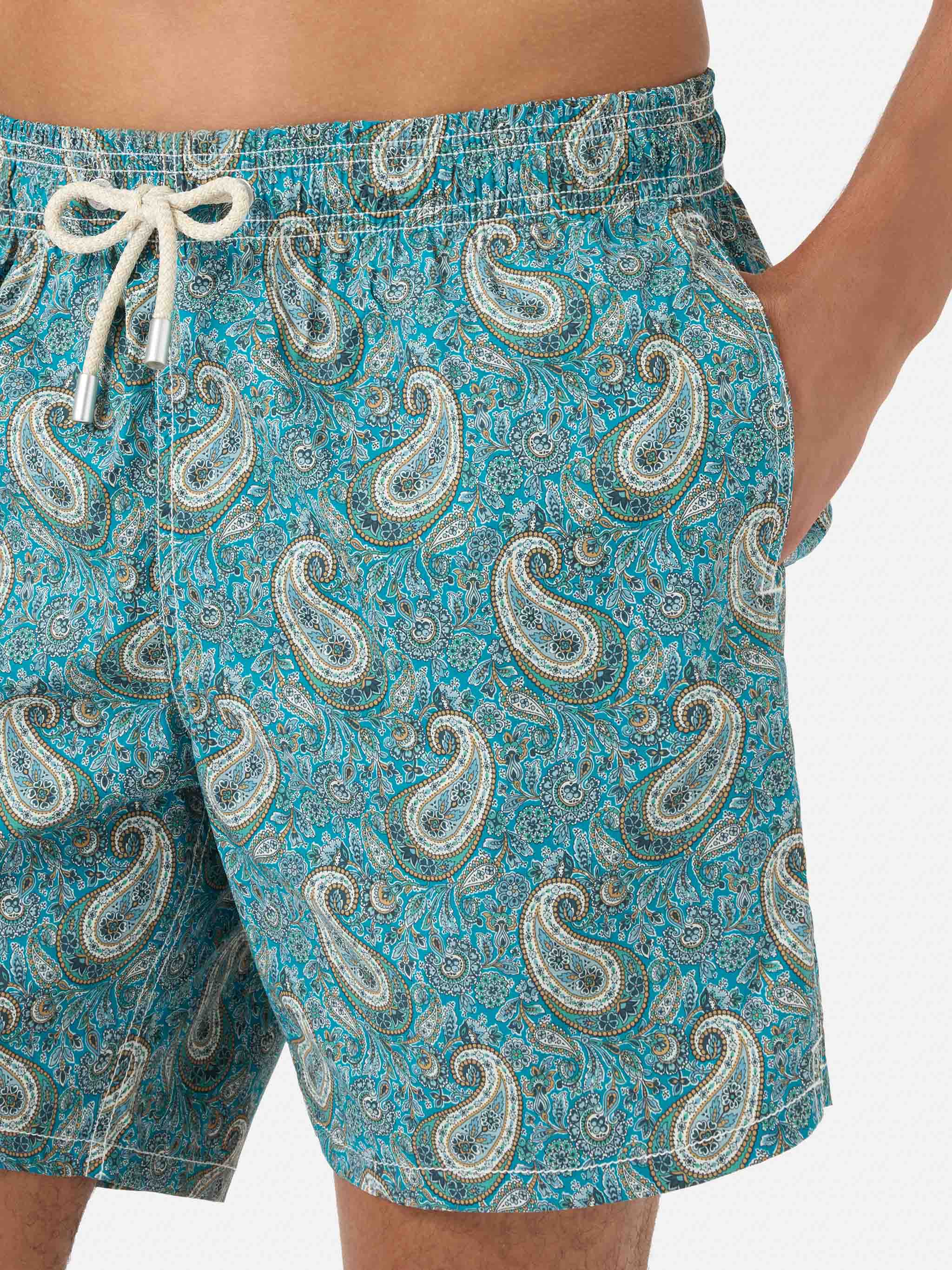 Gustavia swim shorts with cashmere print | Made with Liberty Fabric - Image 4