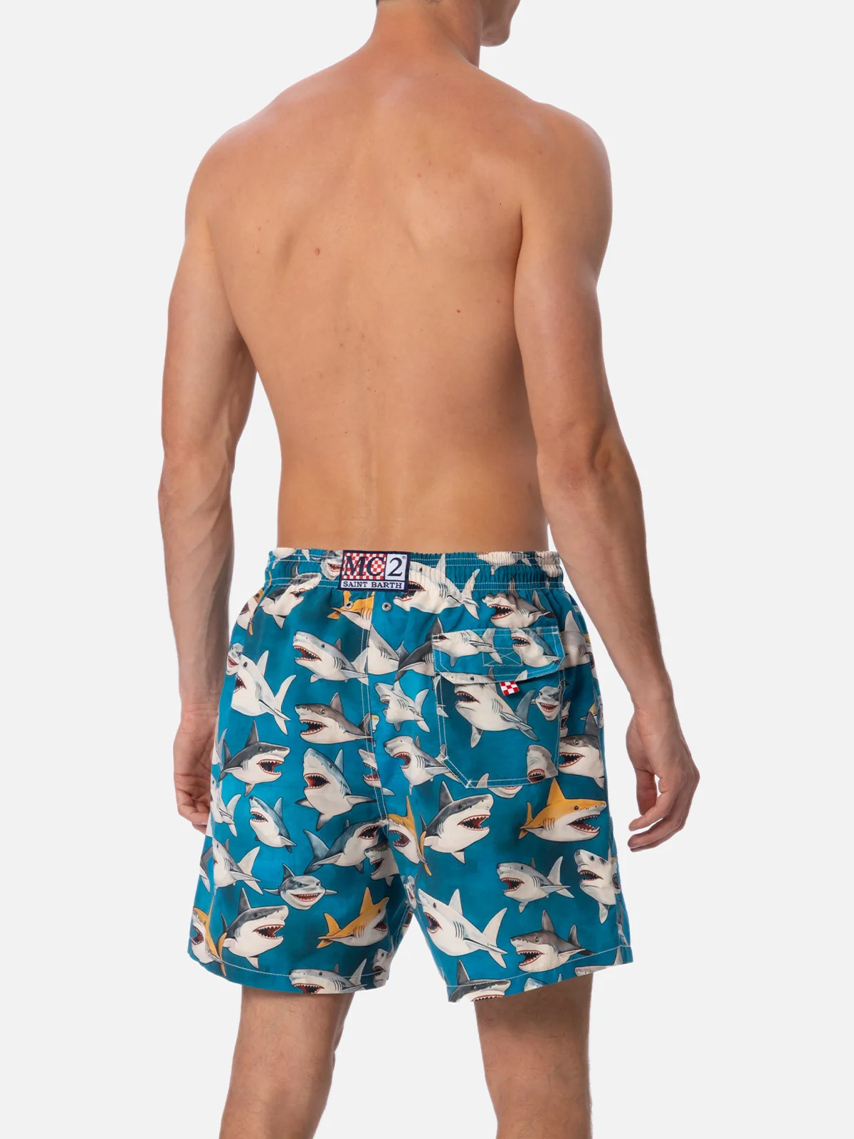Gustavia swim shorts with shark print | Special Edition - Image 4