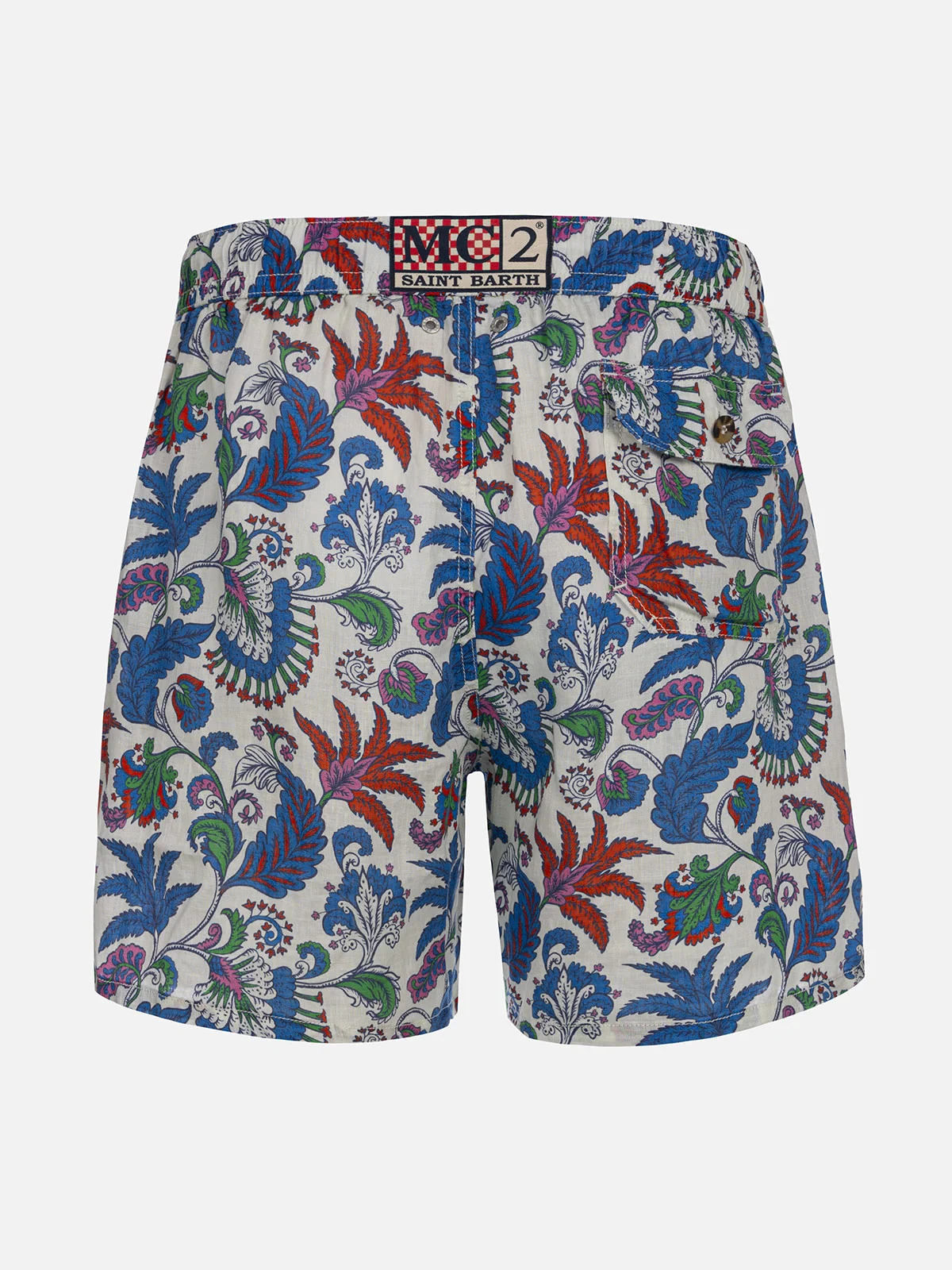 Gustavia floral linen swim shorts - Image 2