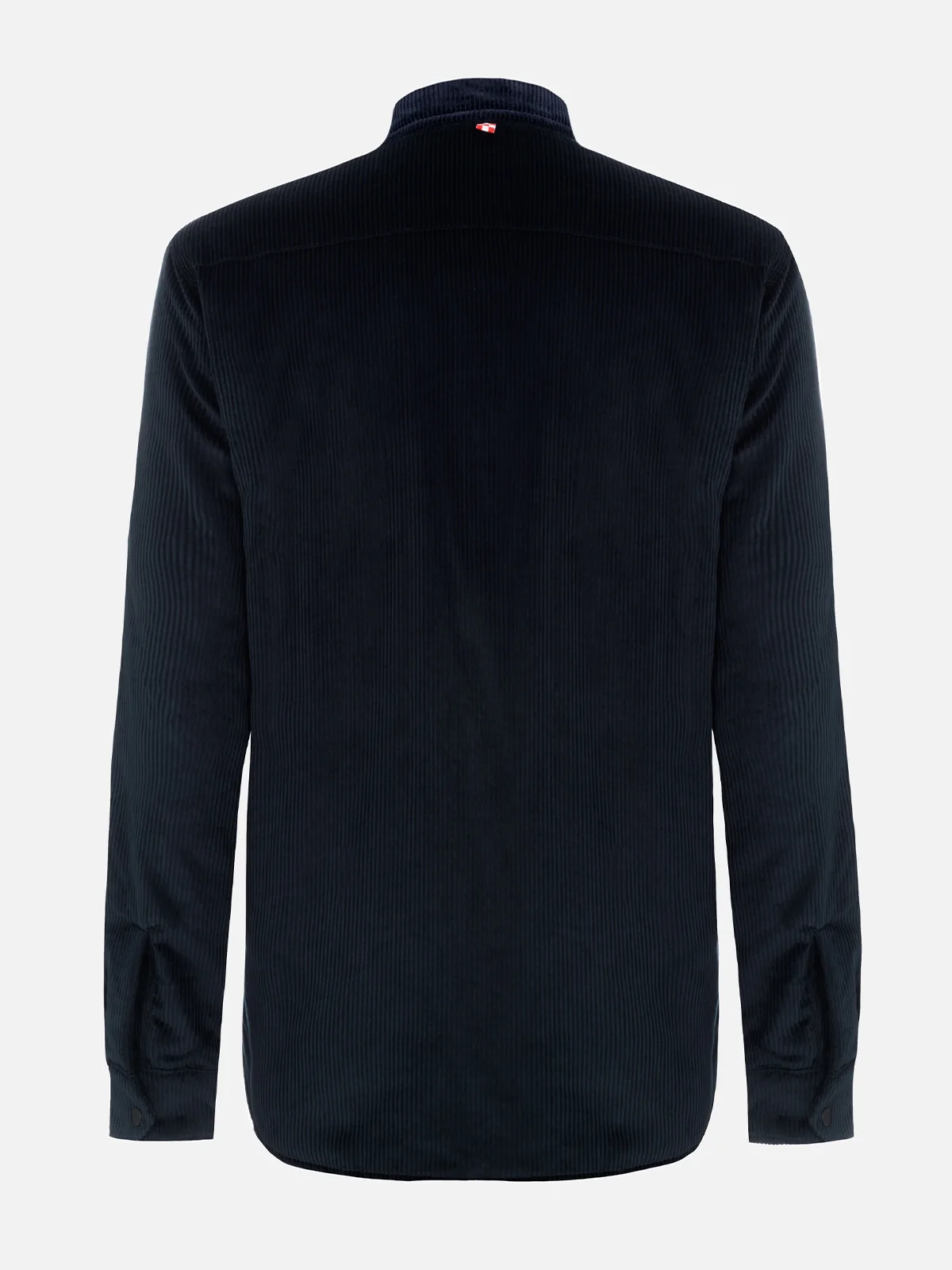 Chalet corduroy overshirt in navy blue solid color - Image 7