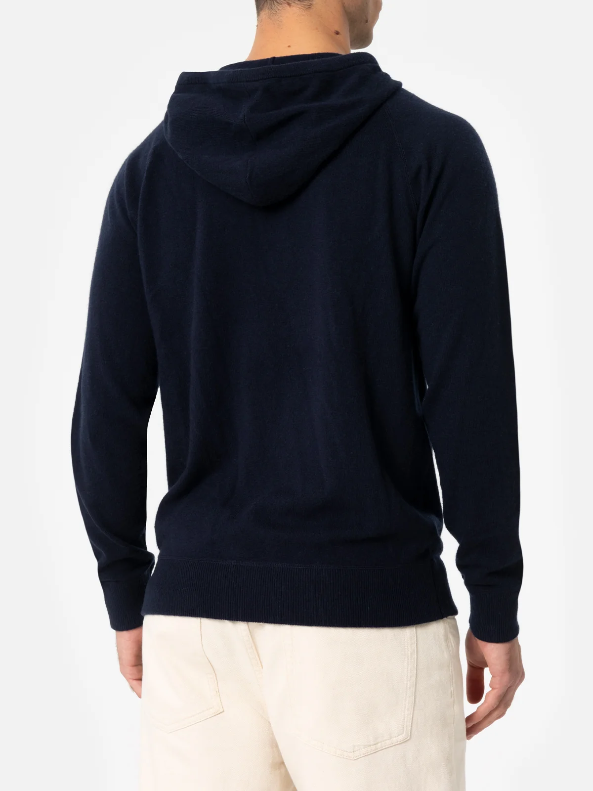 Mercer hooded zip sweatshirt in green with logo embroidery - Image 3