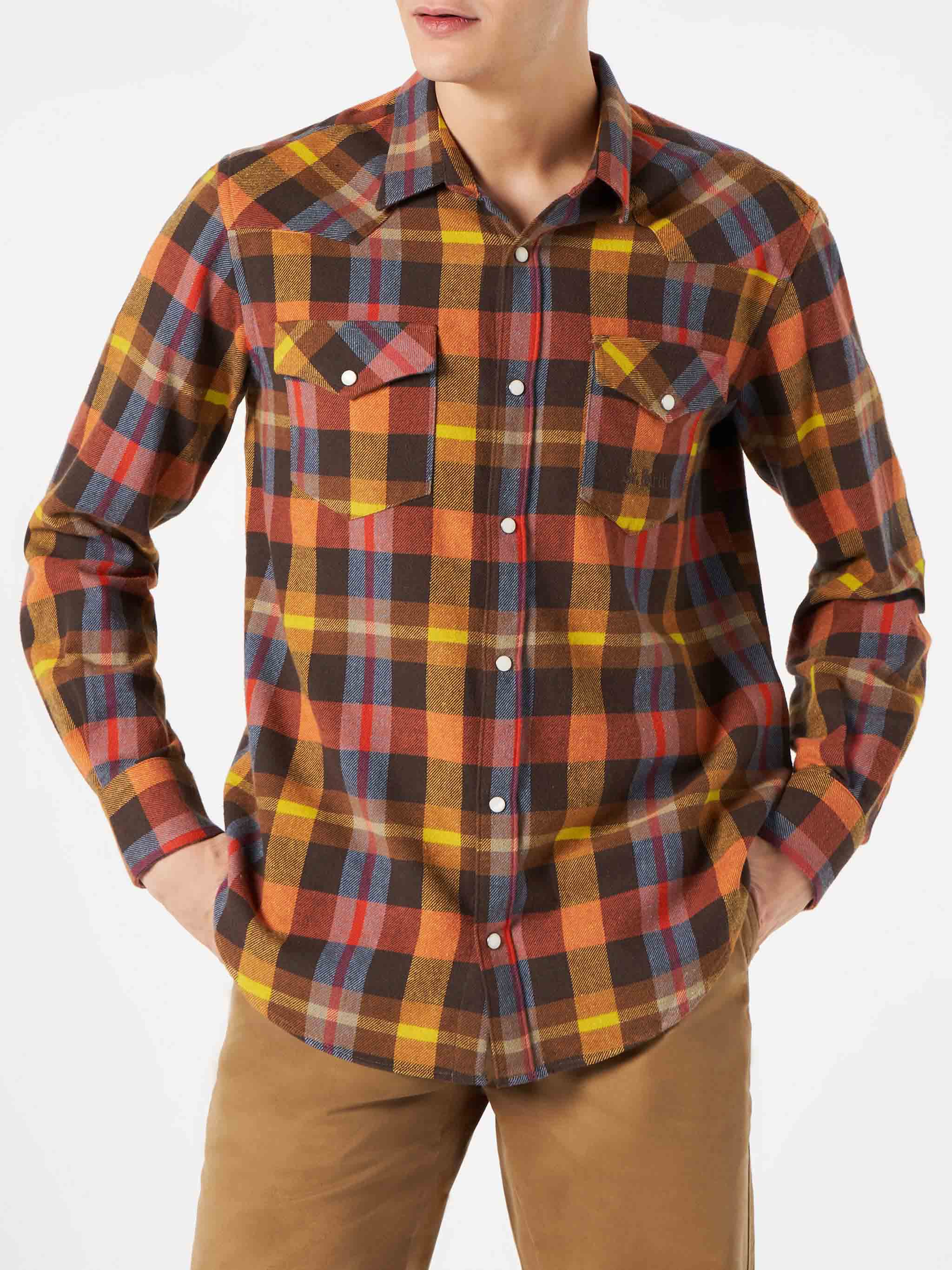 Greg yellow tartan shirt