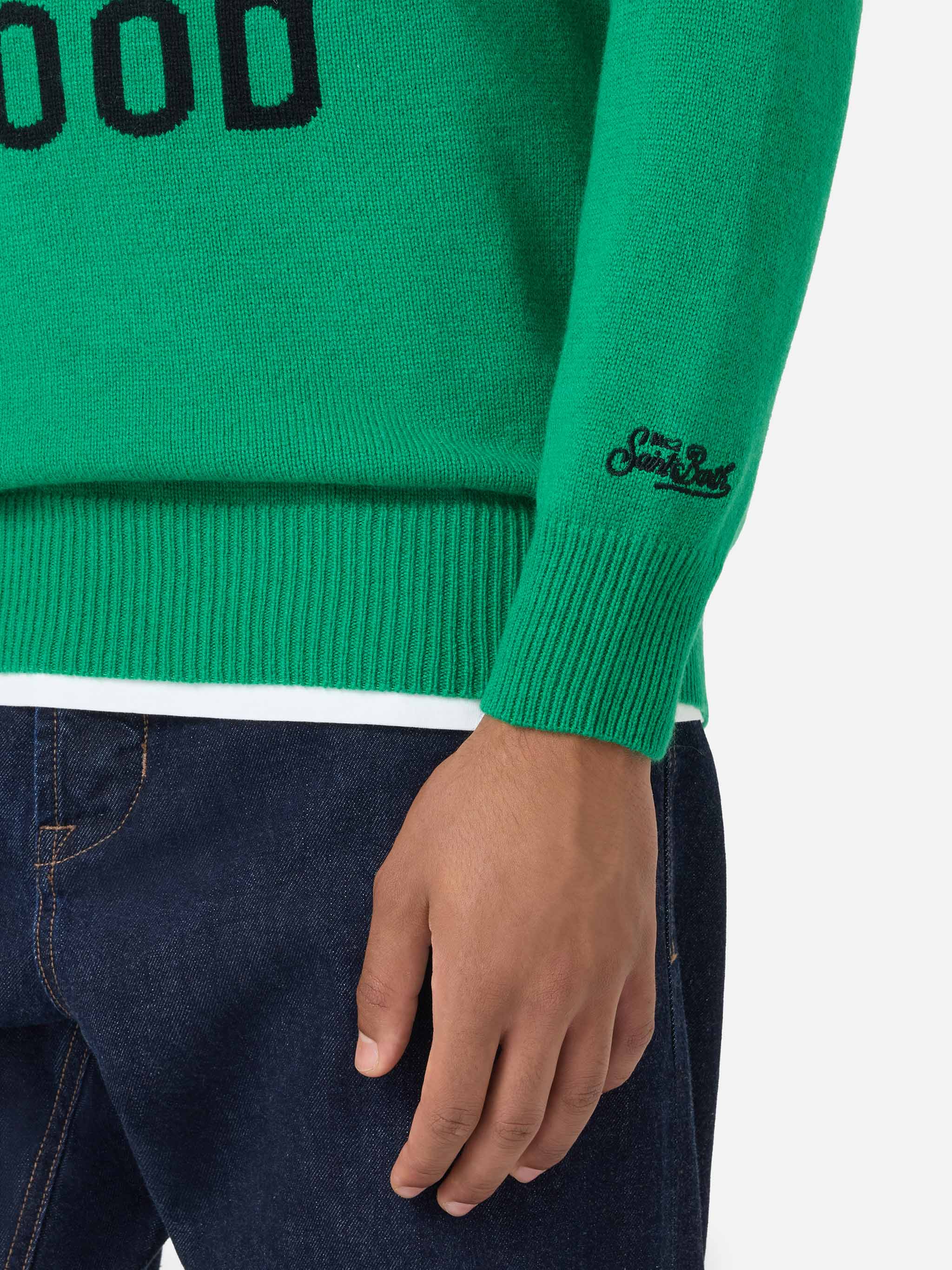 Crewneck sweater Heron with Fiat 500 jacquard | FIAT 500 SPECIAL EDITION - Image 4